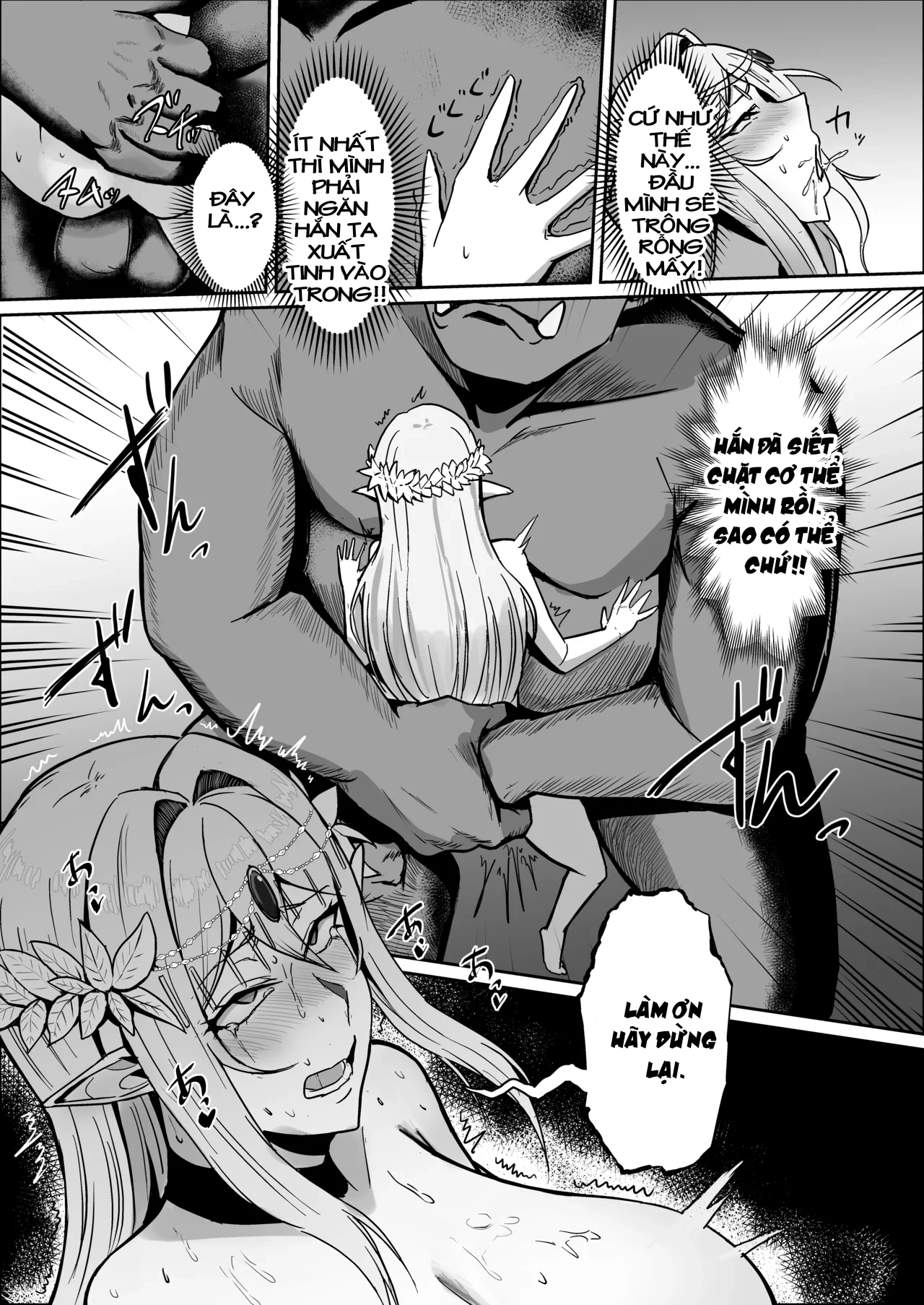HentaiVN.net - Ảnh 27 - Torawareta Elf Touzen Seidorei no Kei - oneshot