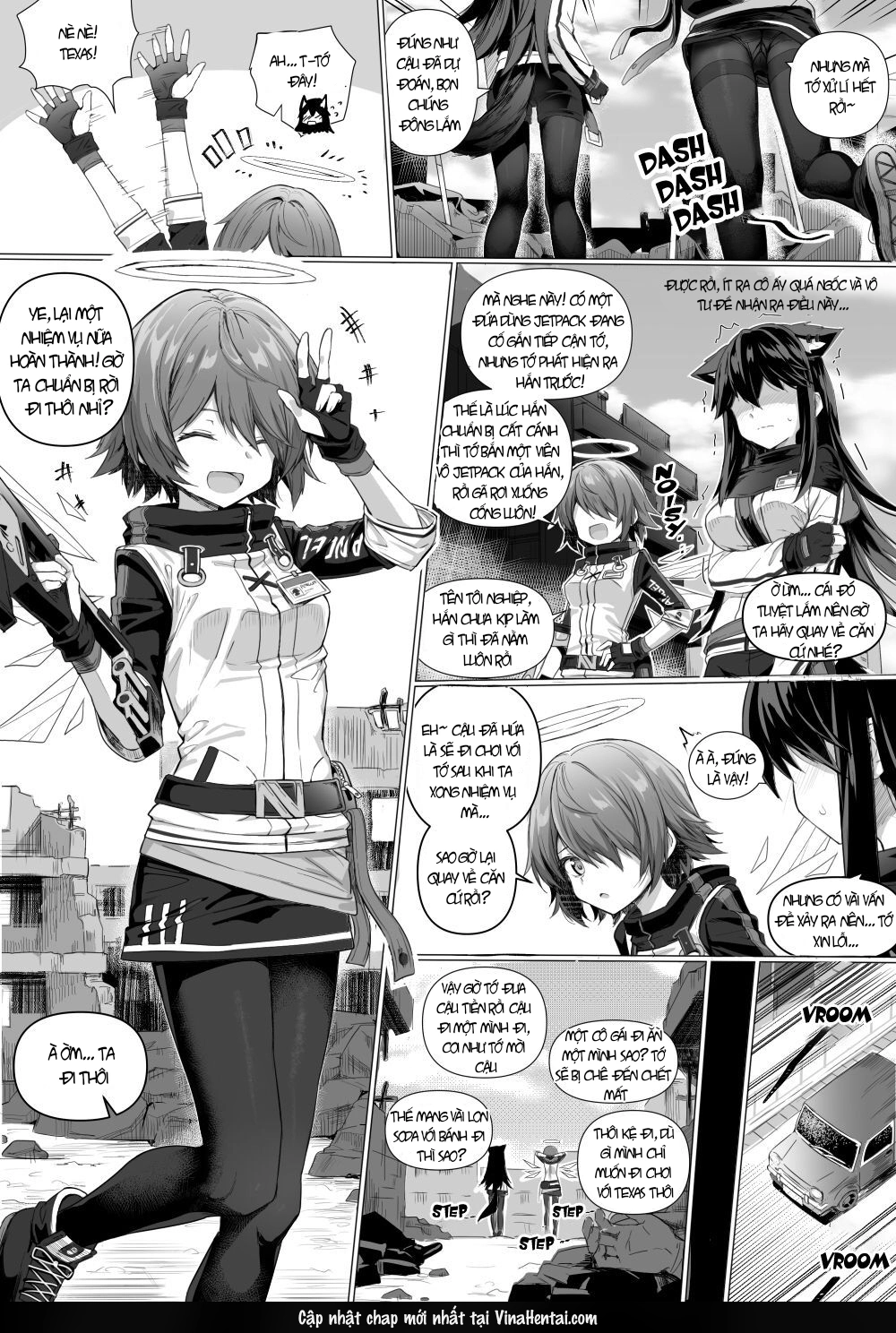 HentaiVN.net - Ảnh 4 - Exusiai x Texas - Oneshot nổ ô tô