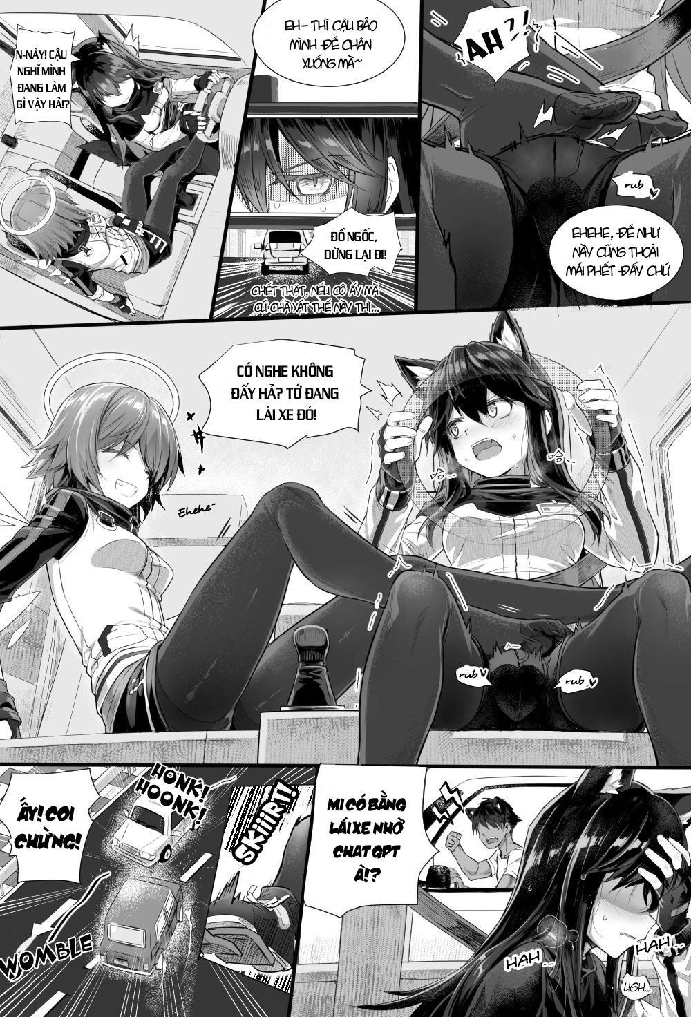 HentaiVN.net - Ảnh 6 - Exusiai x Texas - Oneshot nổ ô tô