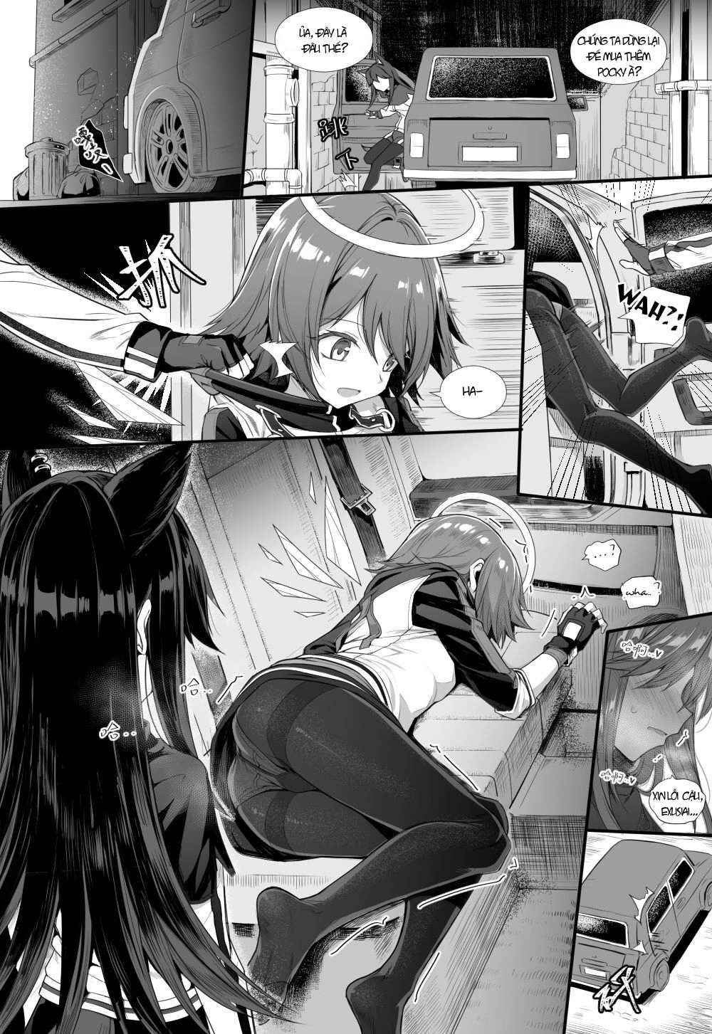 HentaiVN.net - Ảnh 8 - Exusiai x Texas - Oneshot nổ ô tô