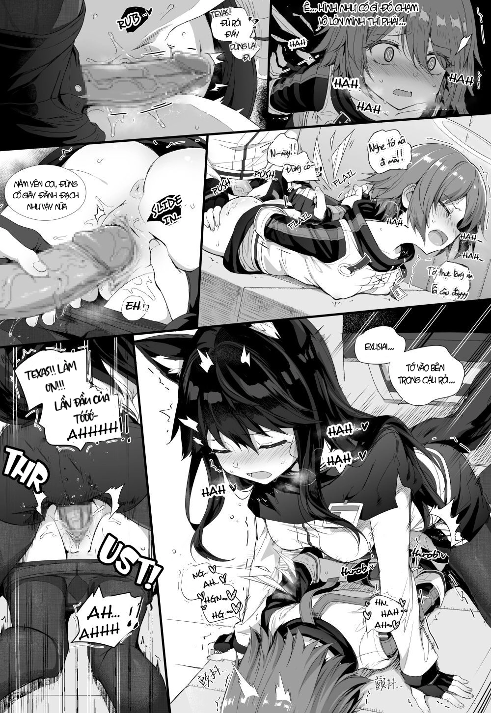 HentaiVN.net - Ảnh 11 - Exusiai x Texas - Oneshot nổ ô tô