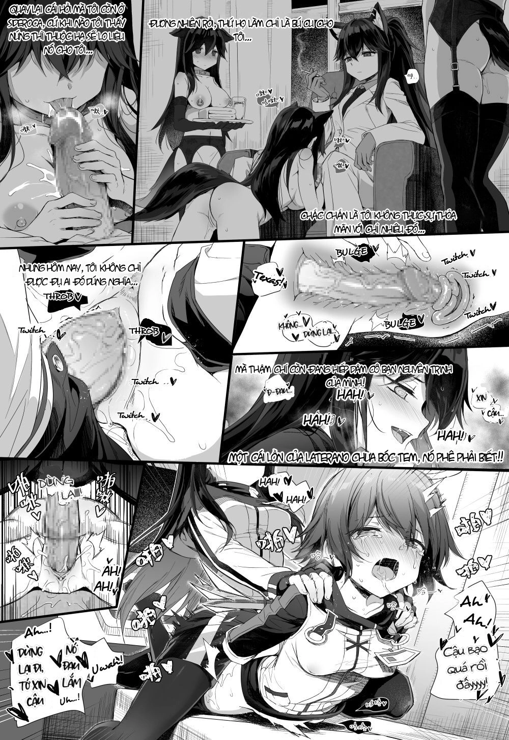 HentaiVN.net - Ảnh 13 - Exusiai x Texas - Oneshot nổ ô tô