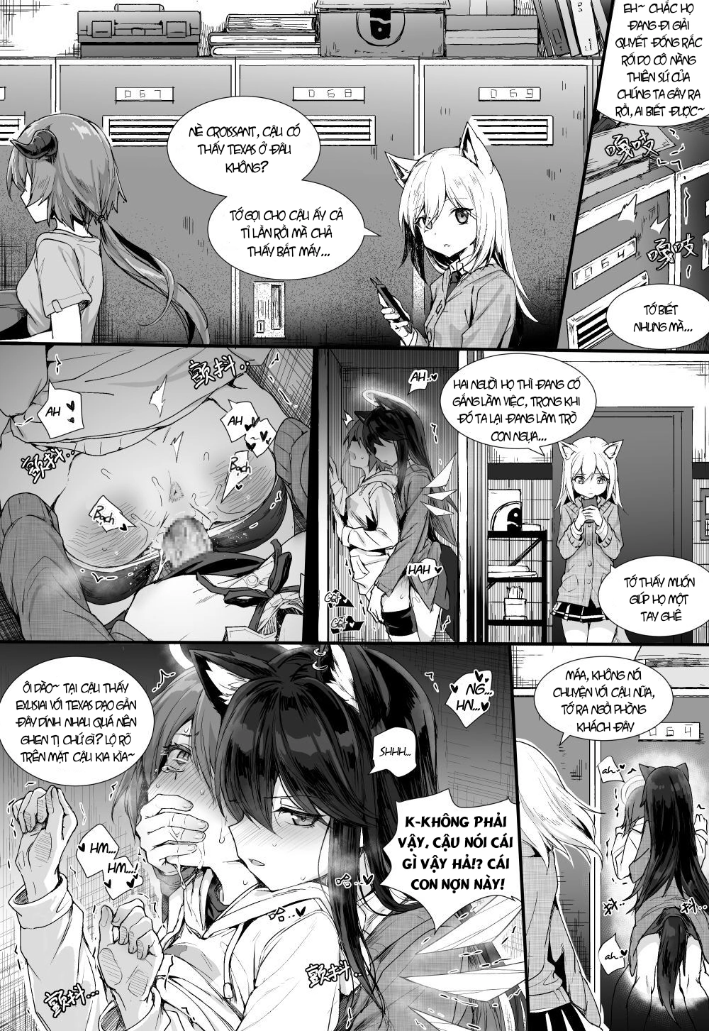 HentaiVN.net - Ảnh 25 - Exusiai x Texas - Oneshot nổ ô tô