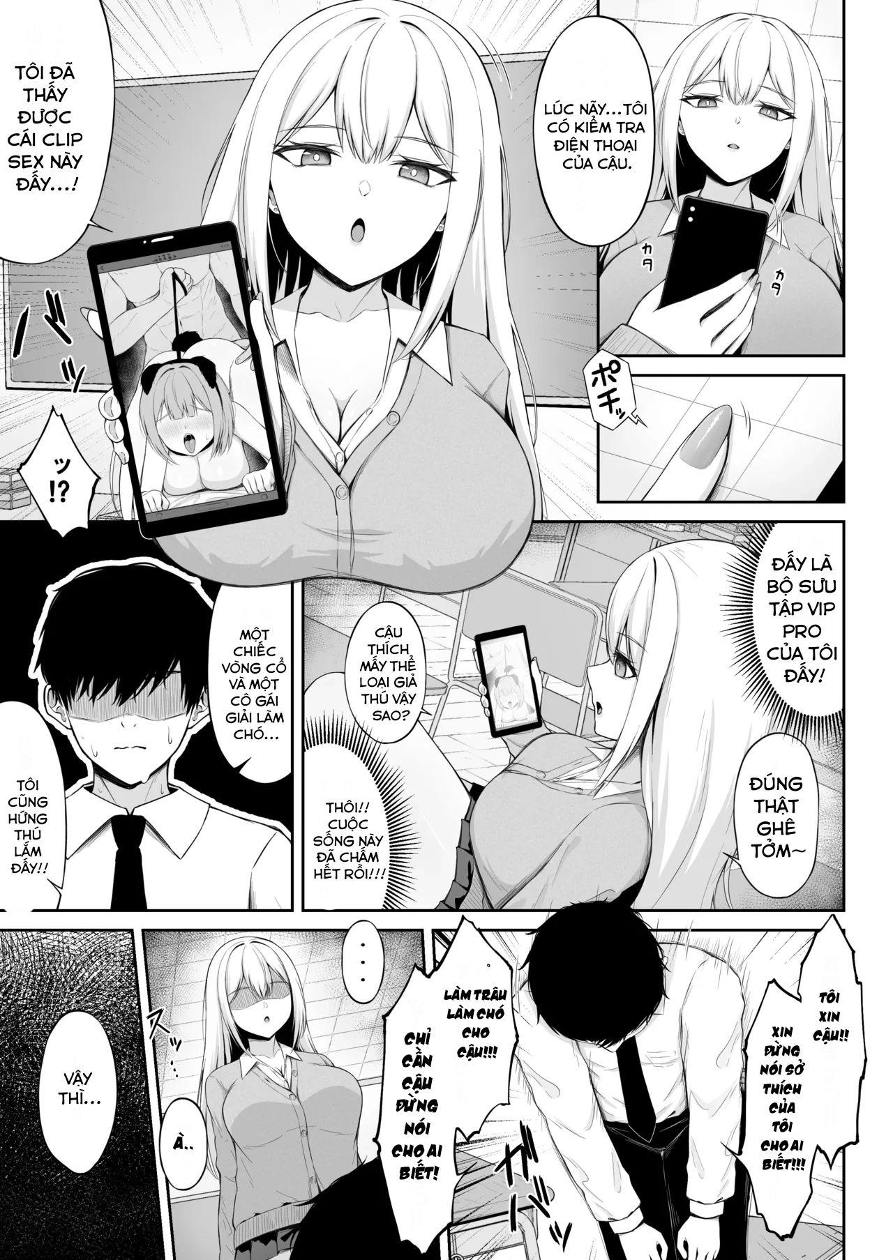 HentaiVN.net - Ảnh 8 - Con Nhỏ Hot girl Sang Chảnh Nhất Lớp Lại Là Con Thú Cưng Của Tôi - oneshot