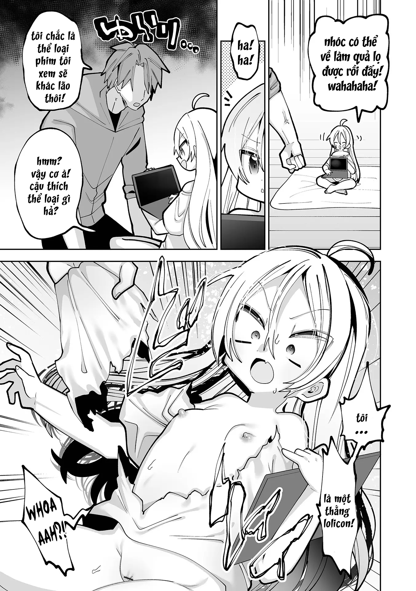 HentaiVN.net - Ảnh 7 - Tonari no TS Mesugaki-chan | The Gender-Swapped Bratty Girl Next Door [Vietnamese] [furinazam_Translations] - Oneshot chắc v