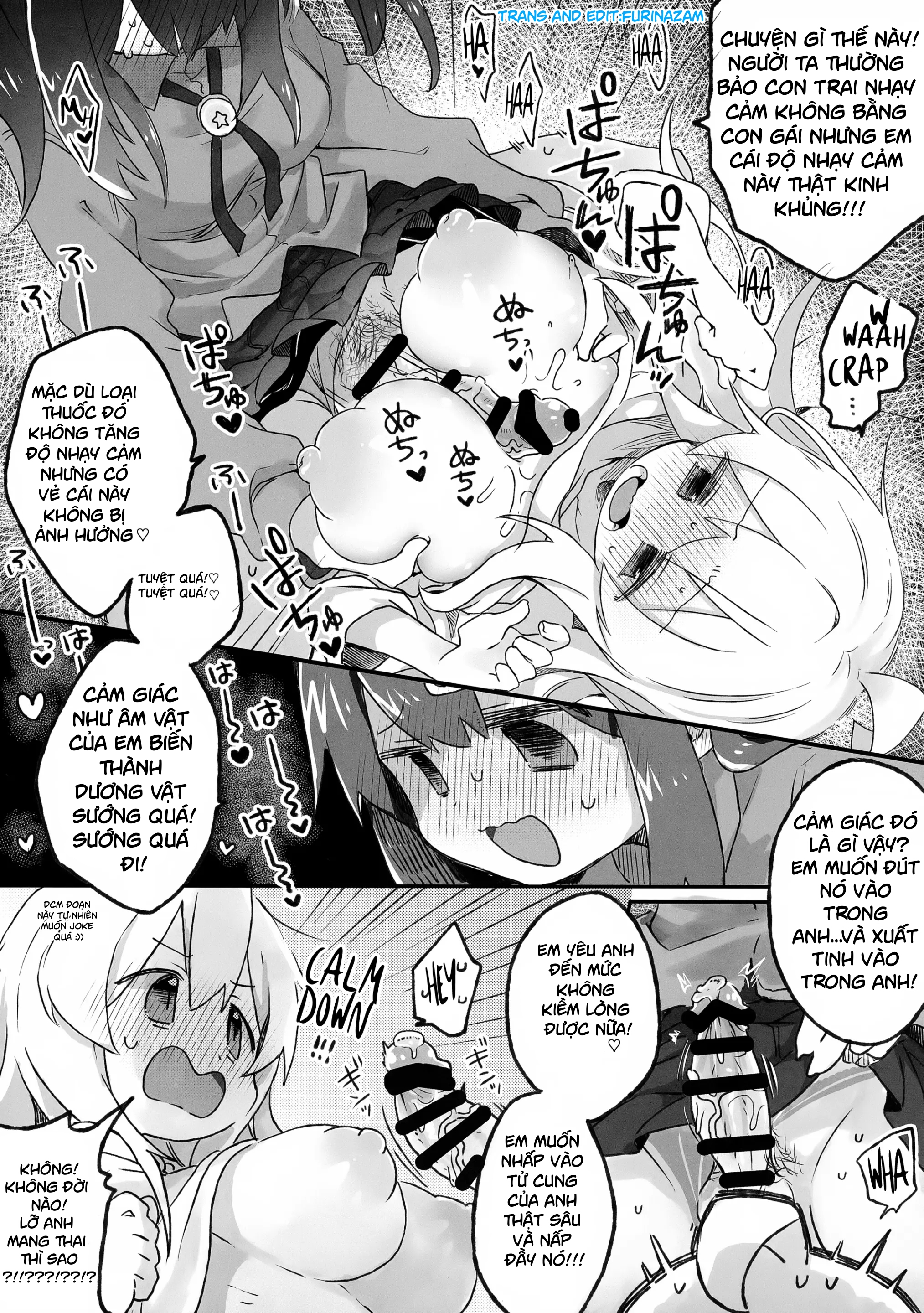HentaiVN.net - Ảnh 11 - (Puniket 51) [Doanobu (Satotuki Tiyo)] Oppai ga!! Dekkai!? (Onii-chan wa Oshimai!)[Vietnamese] [furinazam_Translations] - Oneshot bb futa