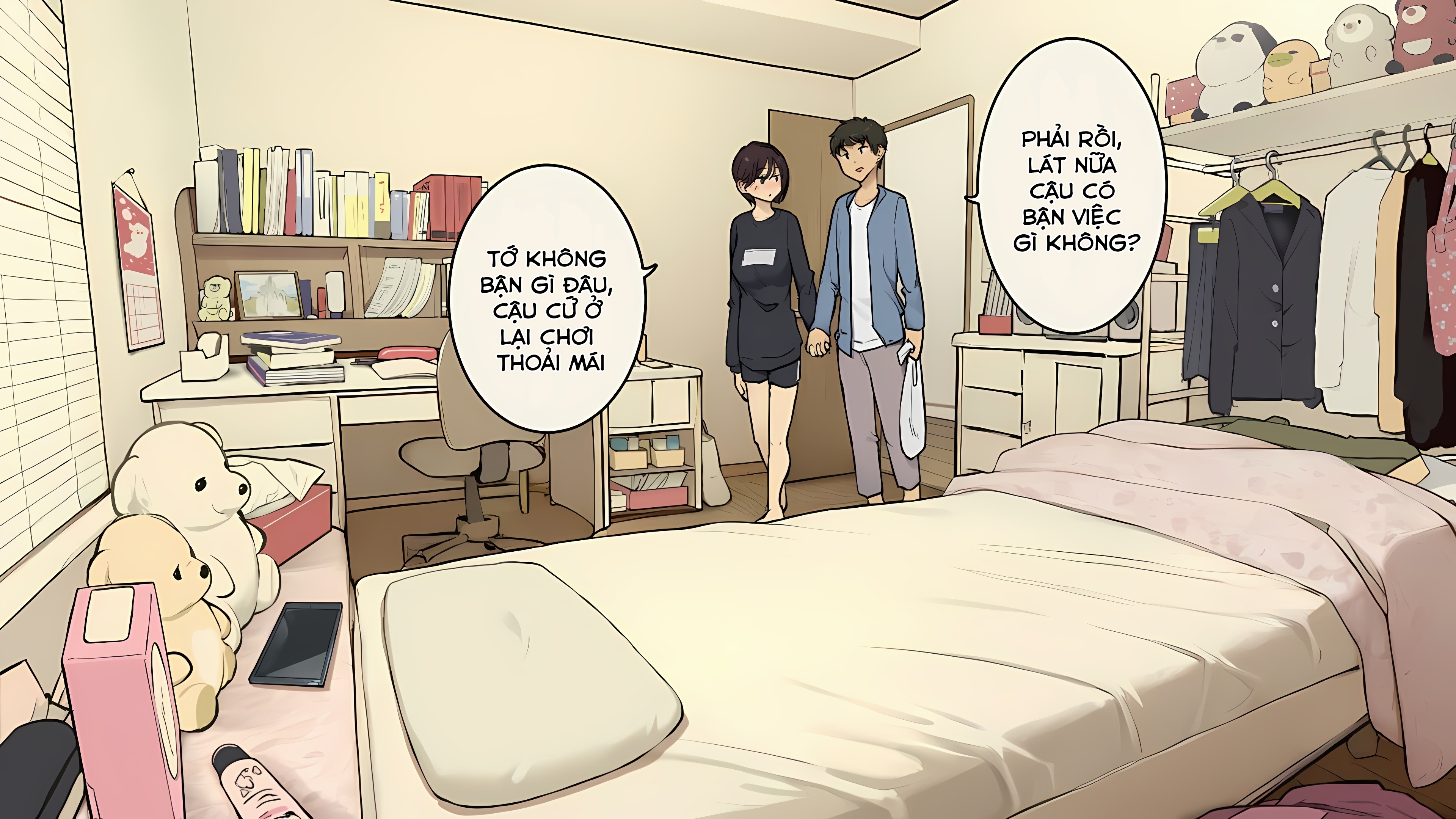 HentaiVN.net - Ảnh 9 - Thời học sinh cố gắng làm tình trong phòng riêng khi cả gia đình vẫn ở nhà - Phòng của Nanami