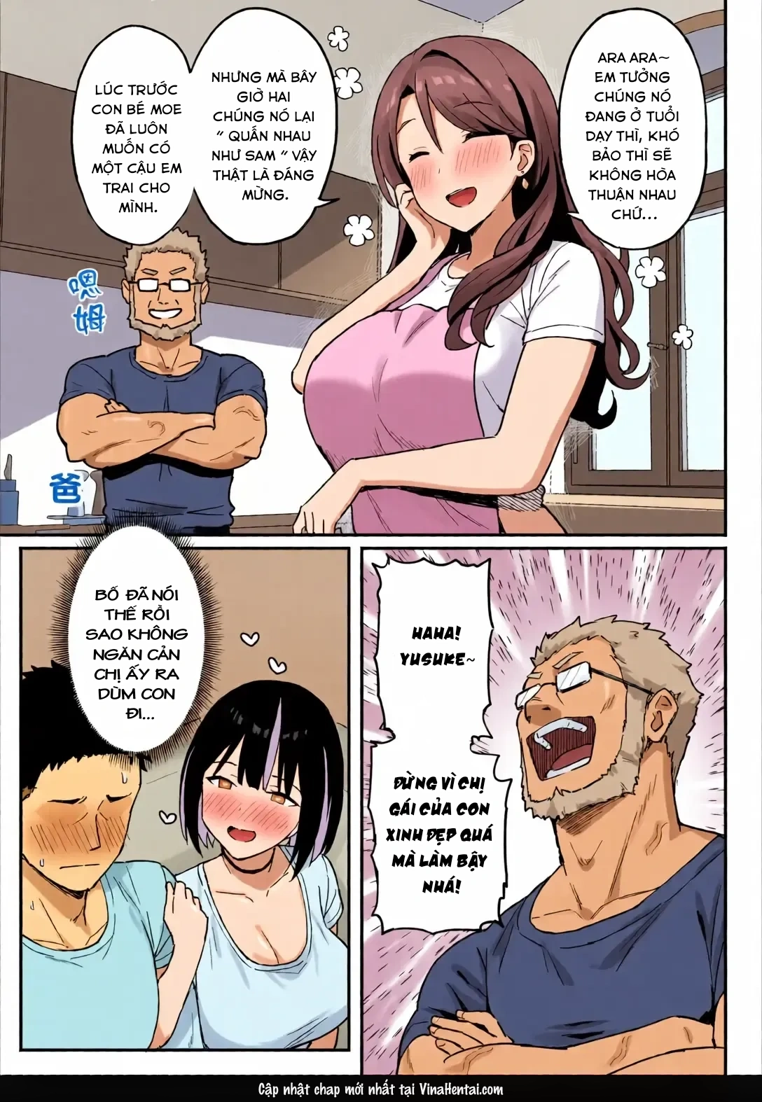 HentaiVN.net - Ảnh 4 - Cả chị và Mẹ Mới Đều Mê Mẩn Lấy Con Cặc Của Tôi - Chap 1 : Chị Moe