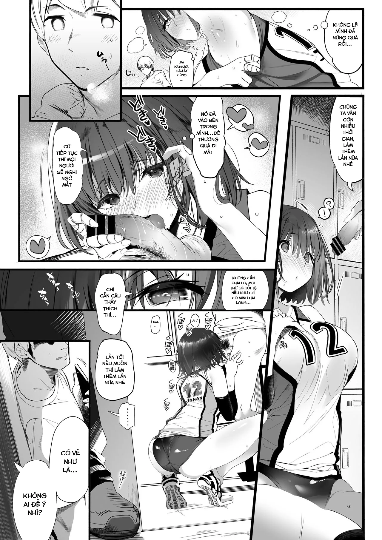 HentaiVN.net - Ảnh 11 - Koushinchou Volley-bu no Seisokei Kanojo ga Senpai no Mono ni Natte Shimau Ichibushijuu - Chap 1