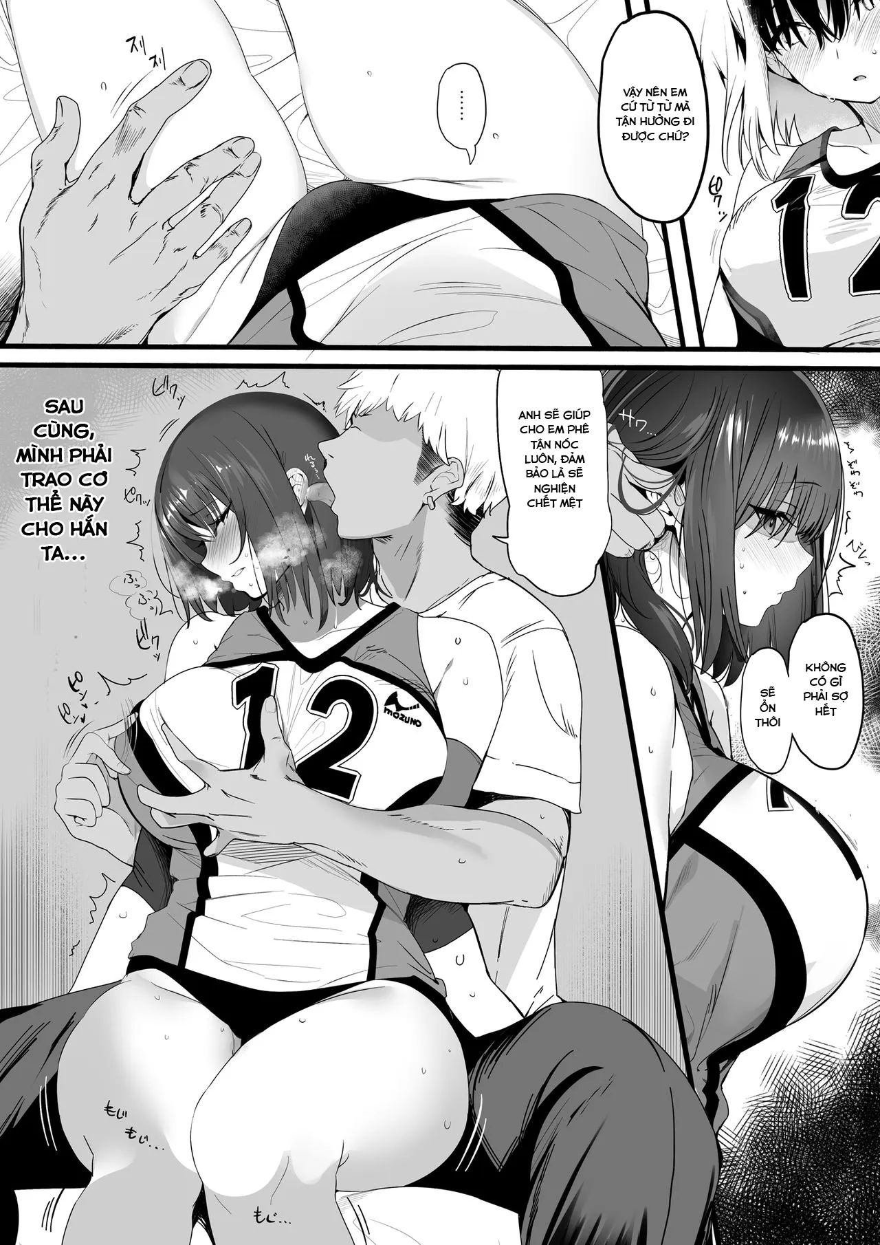 HentaiVN.net - Ảnh 14 - Koushinchou Volley-bu no Seisokei Kanojo ga Senpai no Mono ni Natte Shimau Ichibushijuu - Chap 1