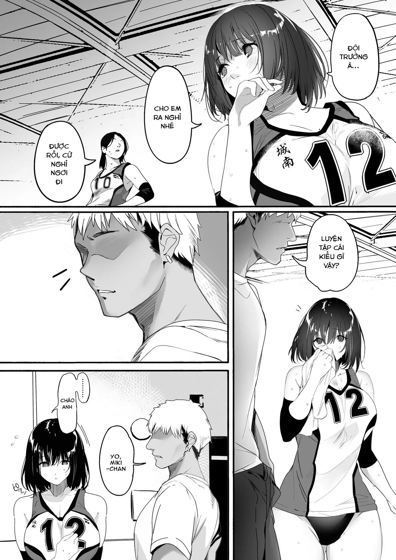 HentaiVN.net - Ảnh 5 - Koushinchou Volley-bu no Seisokei Kanojo ga Senpai no Mono ni Natte Shimau Ichibushijuu - Chap 1