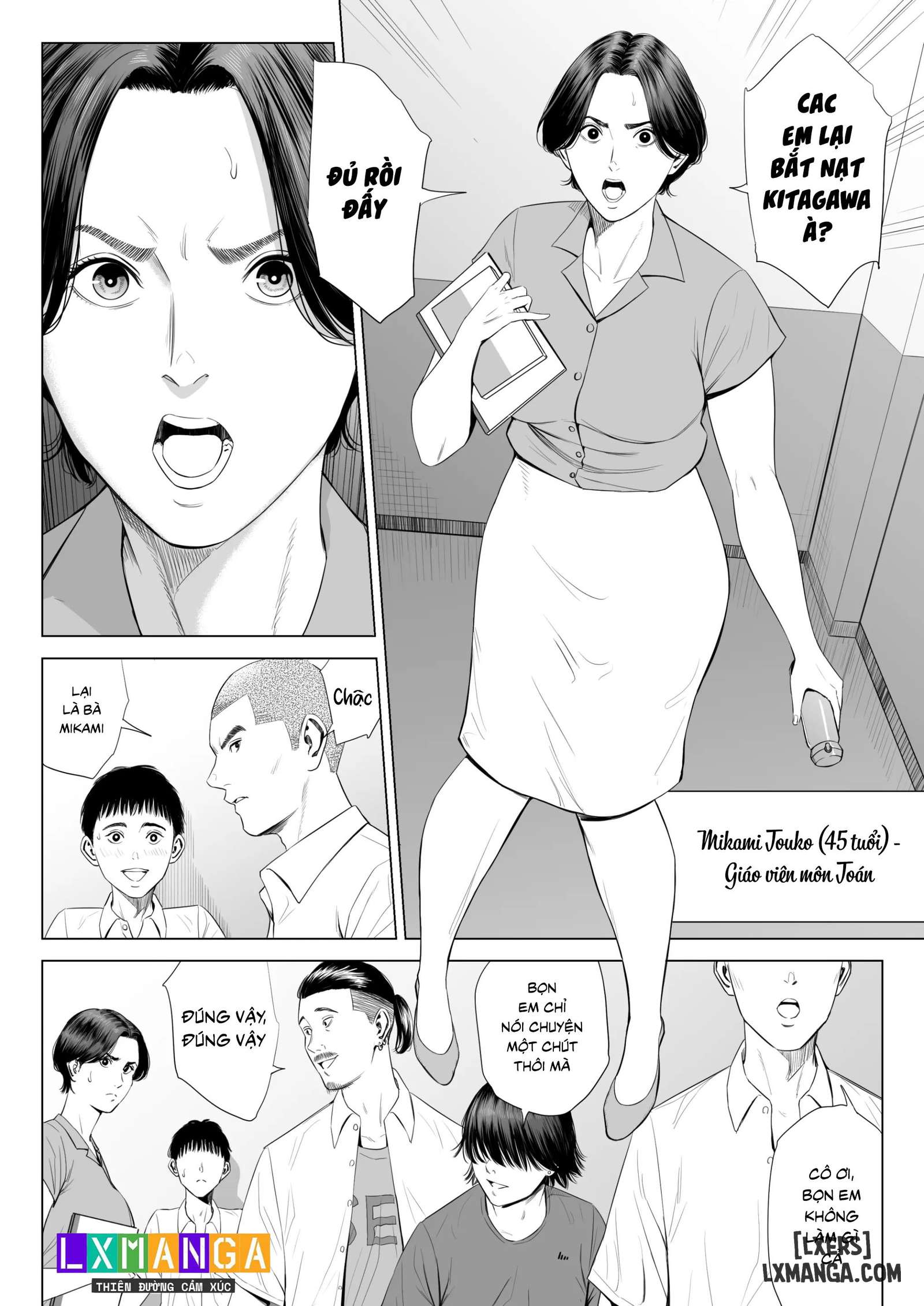 HentaiVN.net - Ảnh 5 - Mikami Sensei Ekohiiki Kyoushi no Hisanna Matsuro - 1_chap-1