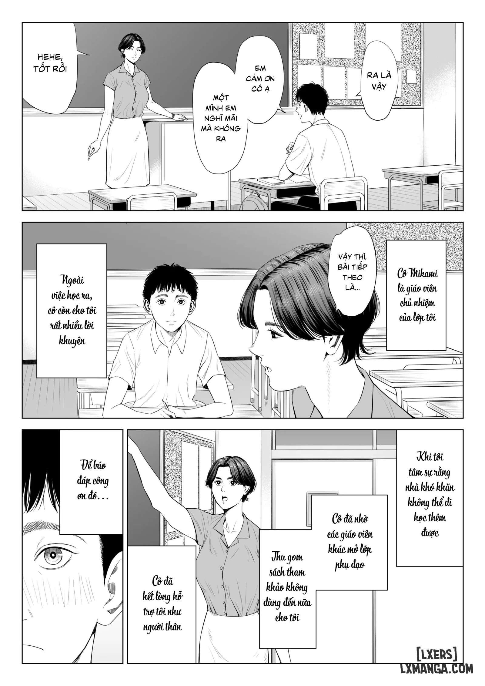 HentaiVN.net - Ảnh 9 - Mikami Sensei Ekohiiki Kyoushi no Hisanna Matsuro - 1_chap-1