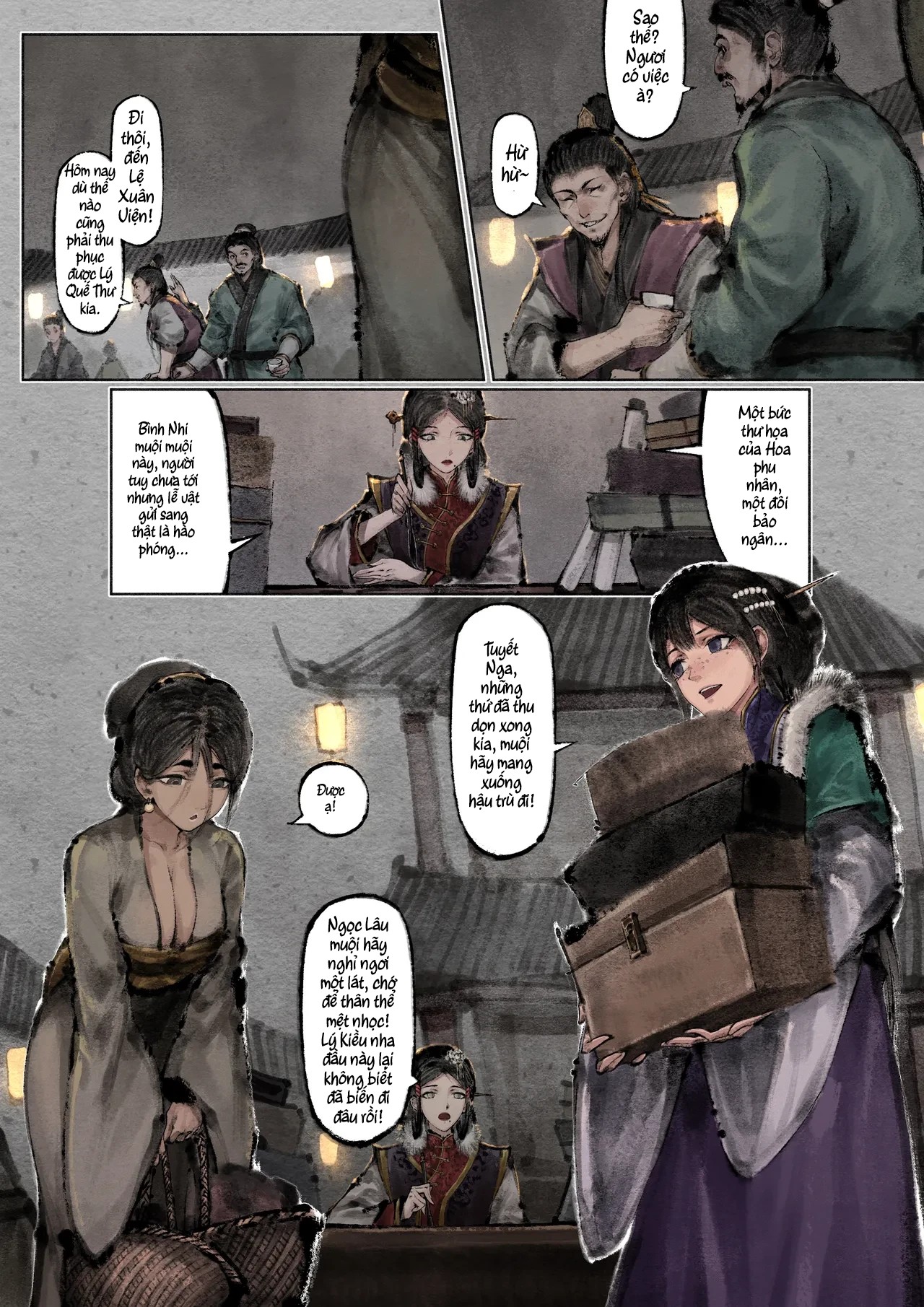 HentaiVN.net - Ảnh 12 - Kim bình mai - chap 17( lựa chọn- trả lại chìa khoá)