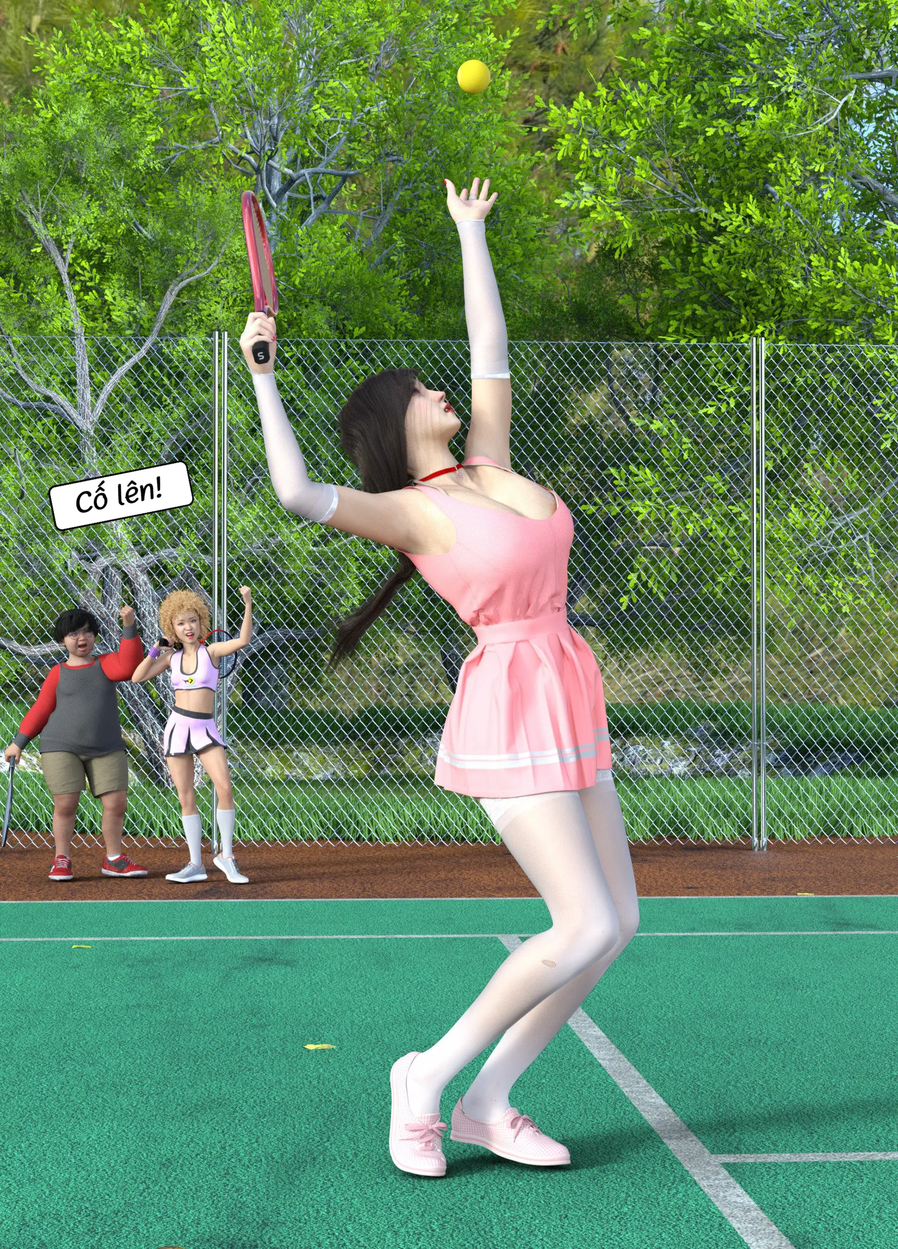 HentaiVN.net - Ảnh 10 - Tennis Không Dành Cho Kẻ Yếu - End