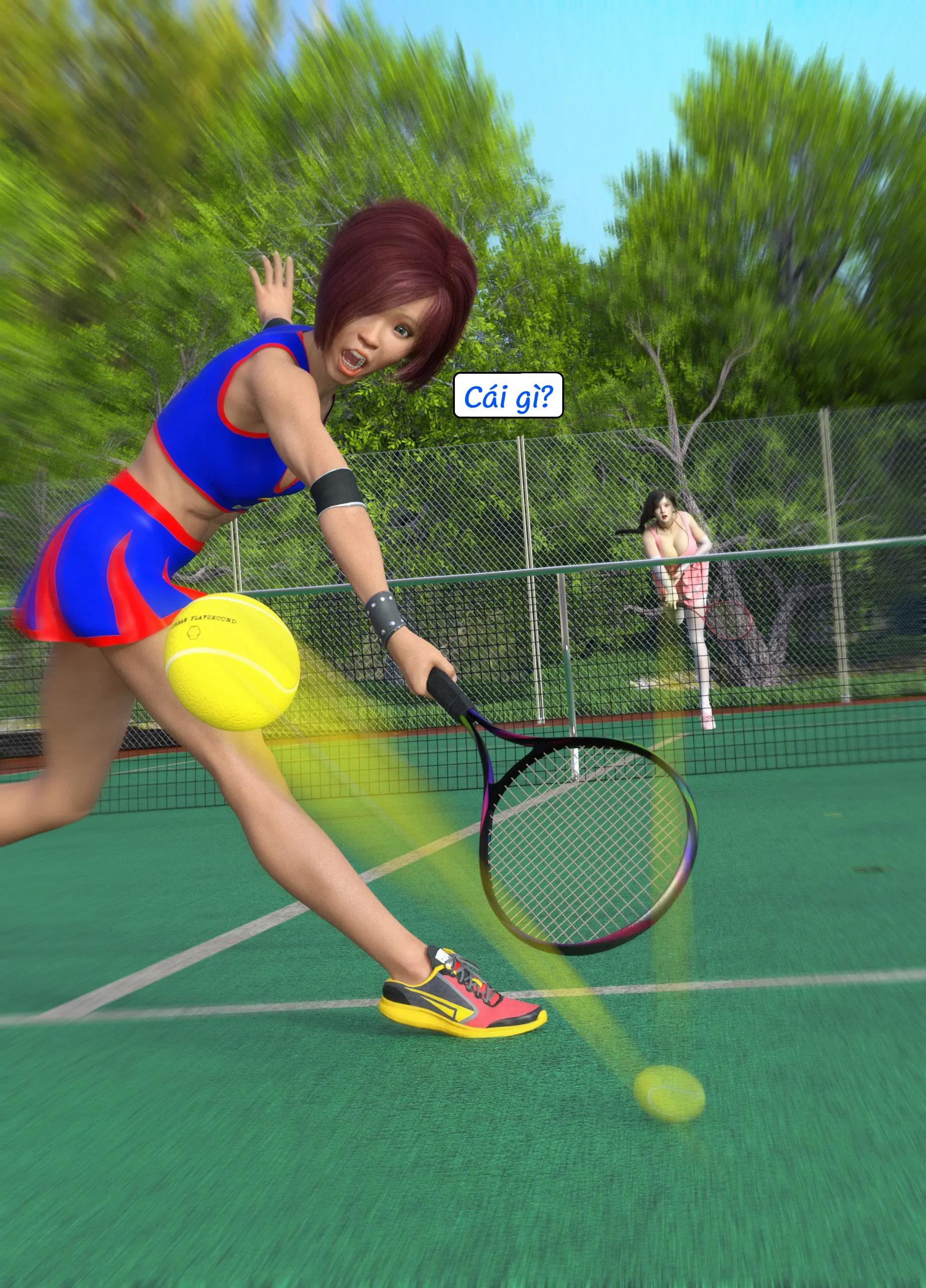 HentaiVN.net - Ảnh 11 - Tennis Không Dành Cho Kẻ Yếu - End
