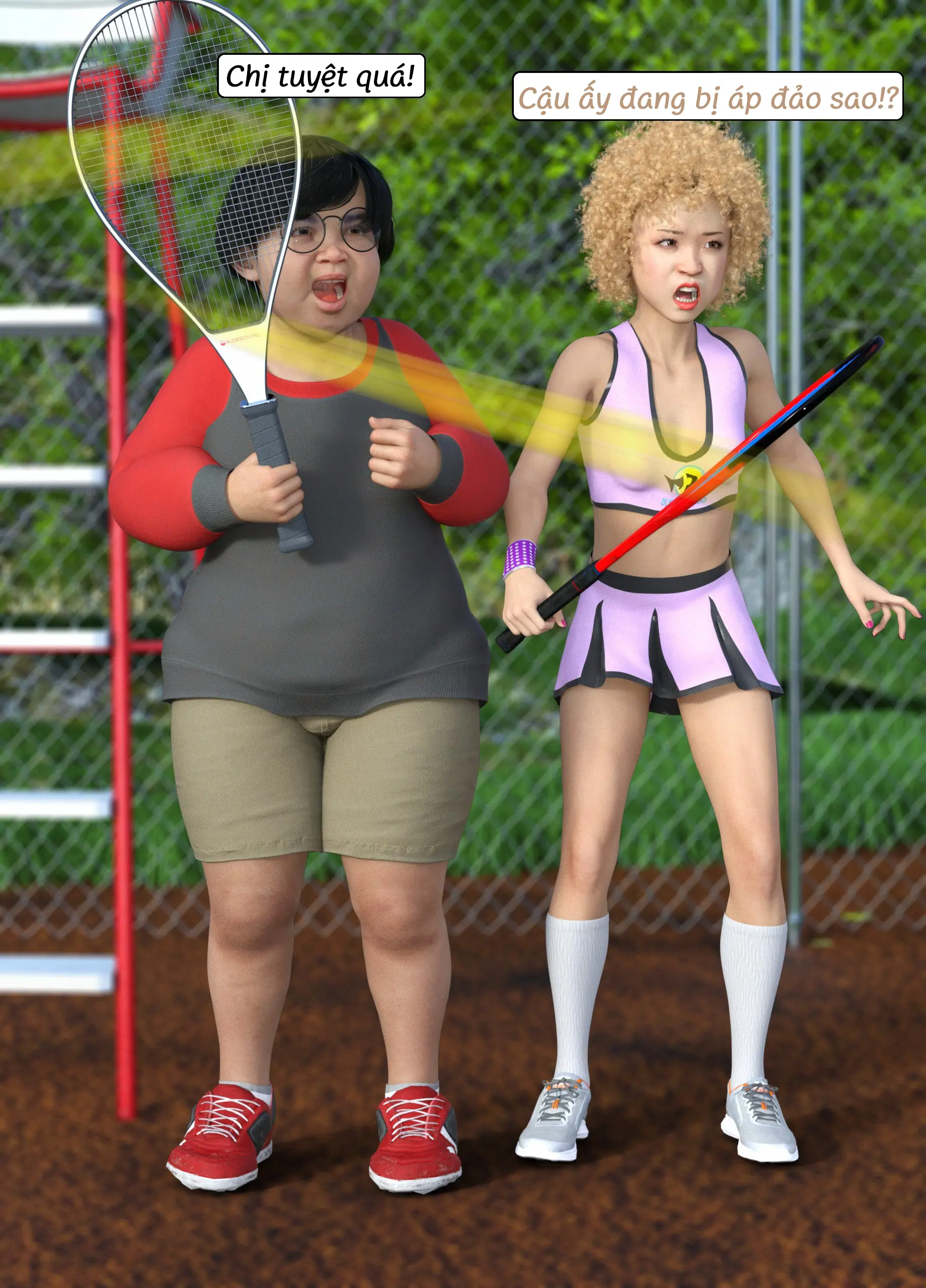 HentaiVN.net - Ảnh 15 - Tennis Không Dành Cho Kẻ Yếu - End