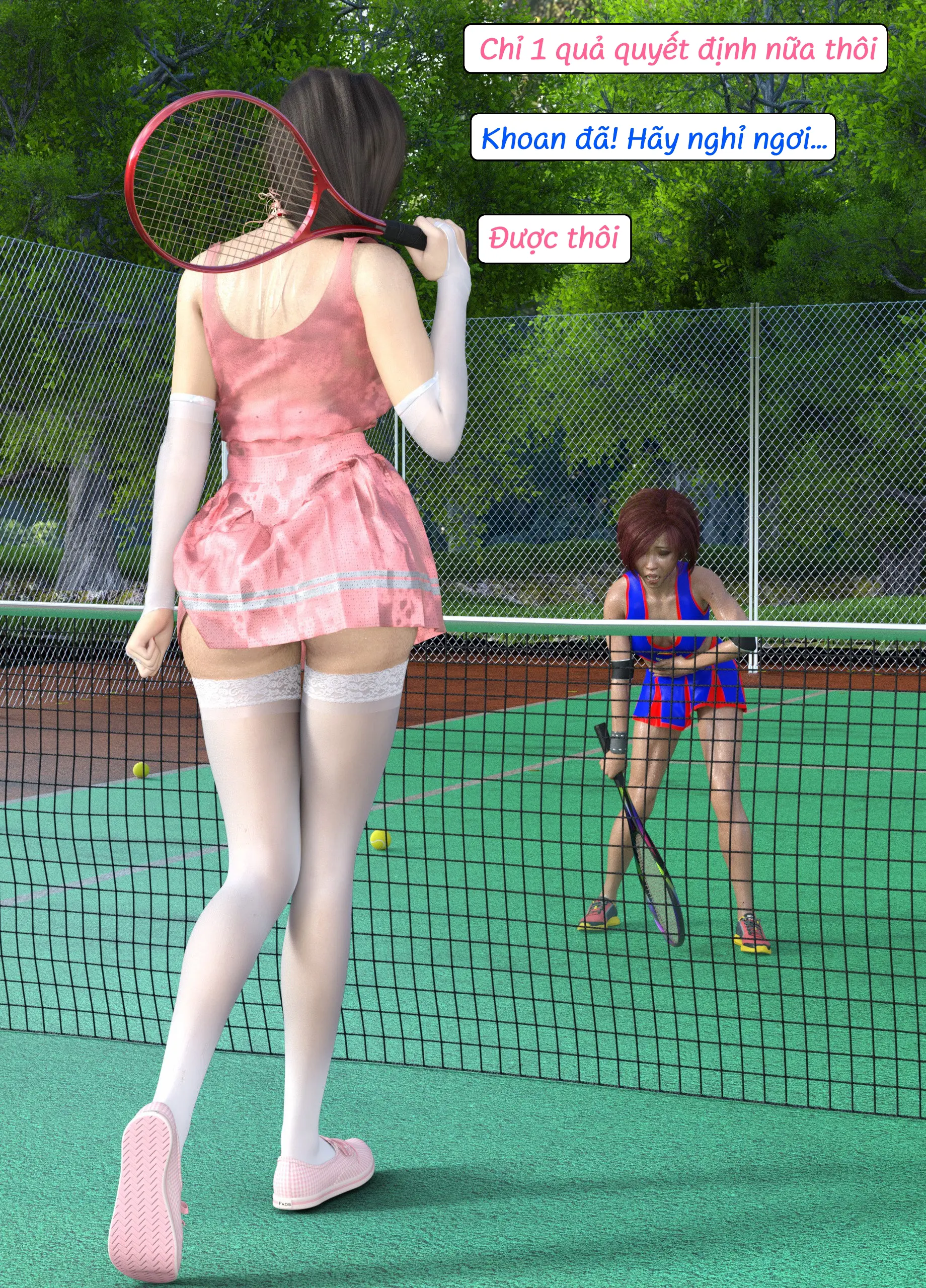 HentaiVN.net - Ảnh 16 - Tennis Không Dành Cho Kẻ Yếu - End