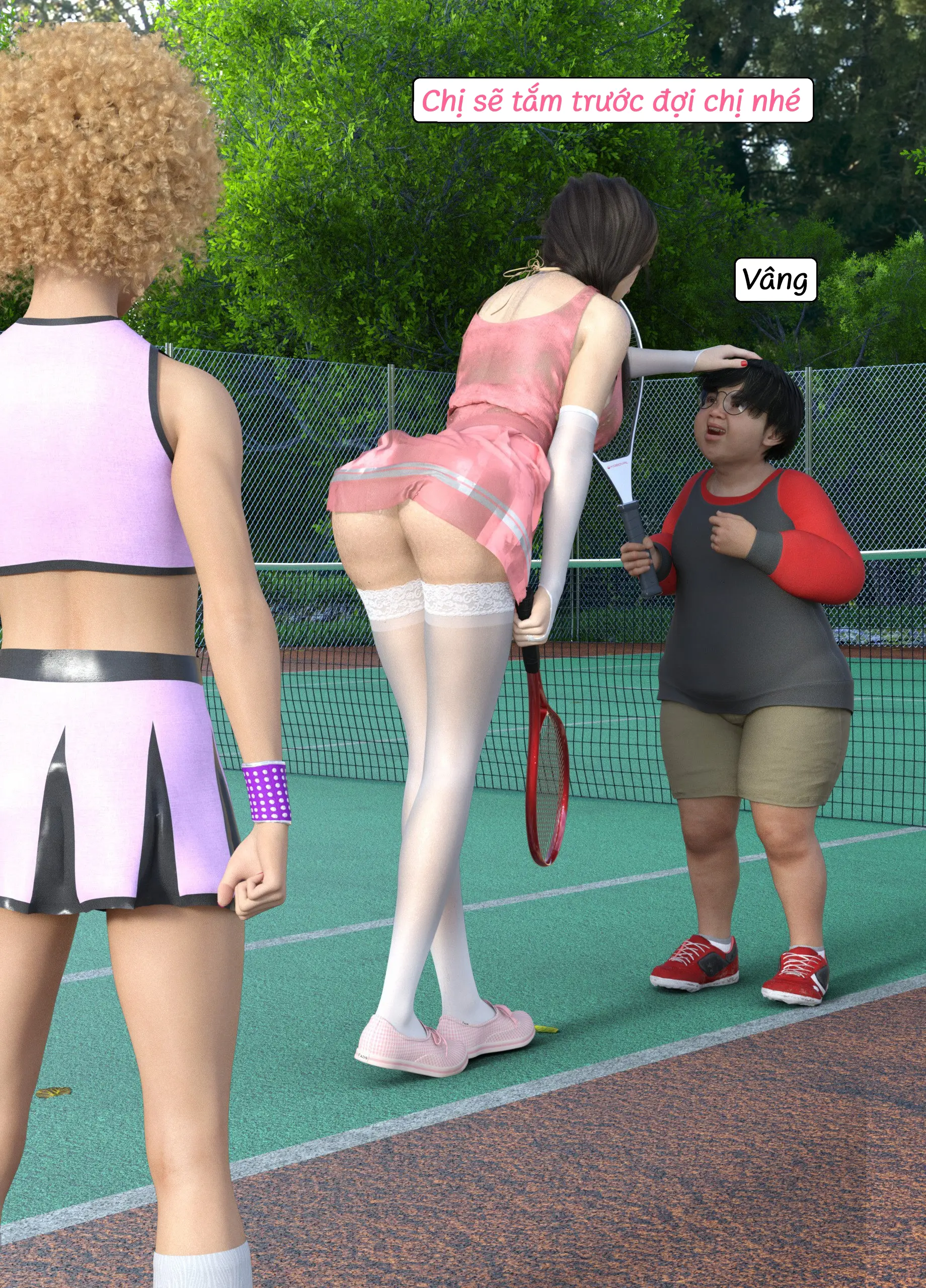 HentaiVN.net - Ảnh 18 - Tennis Không Dành Cho Kẻ Yếu - End