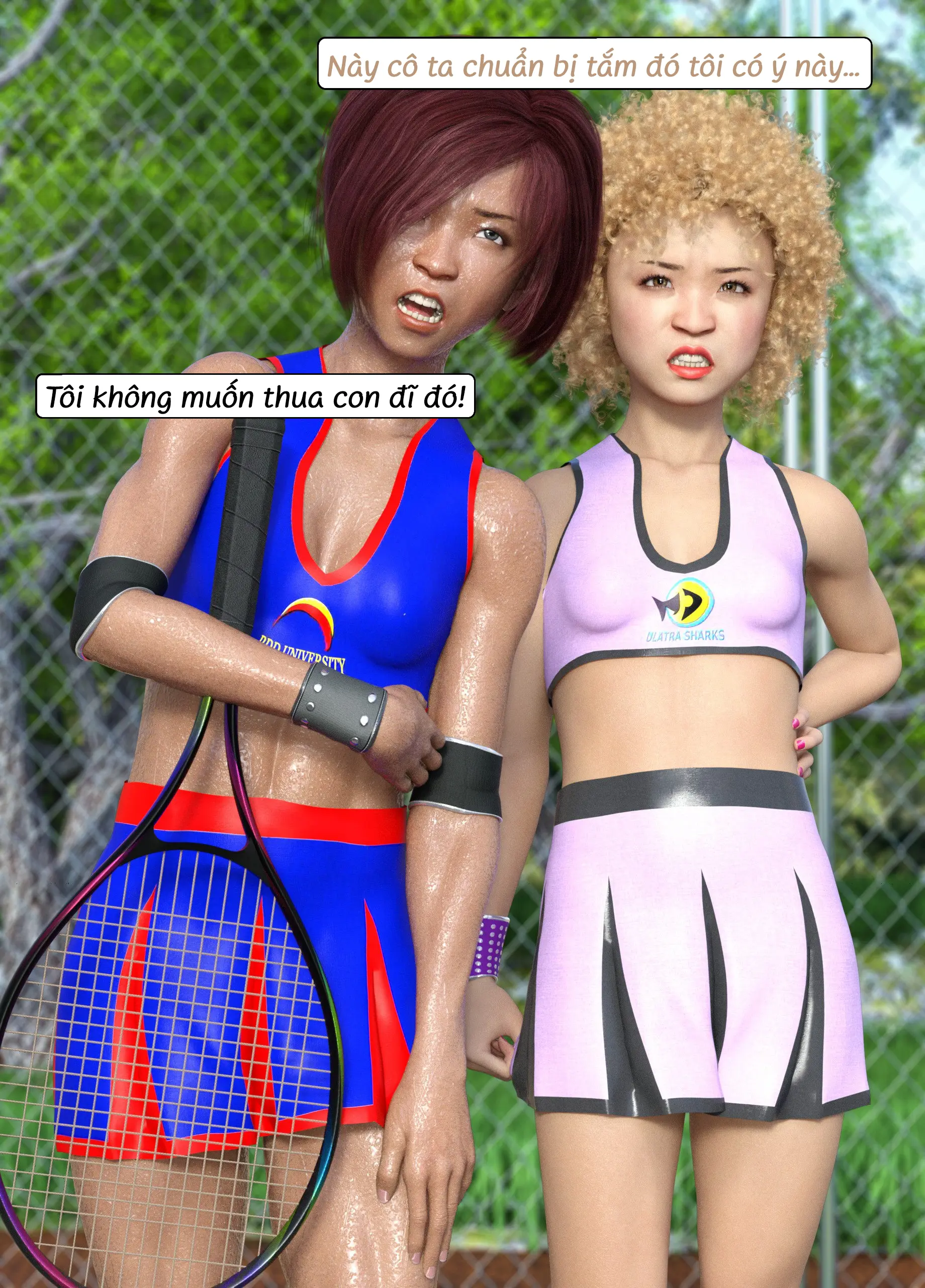 HentaiVN.net - Ảnh 19 - Tennis Không Dành Cho Kẻ Yếu - End