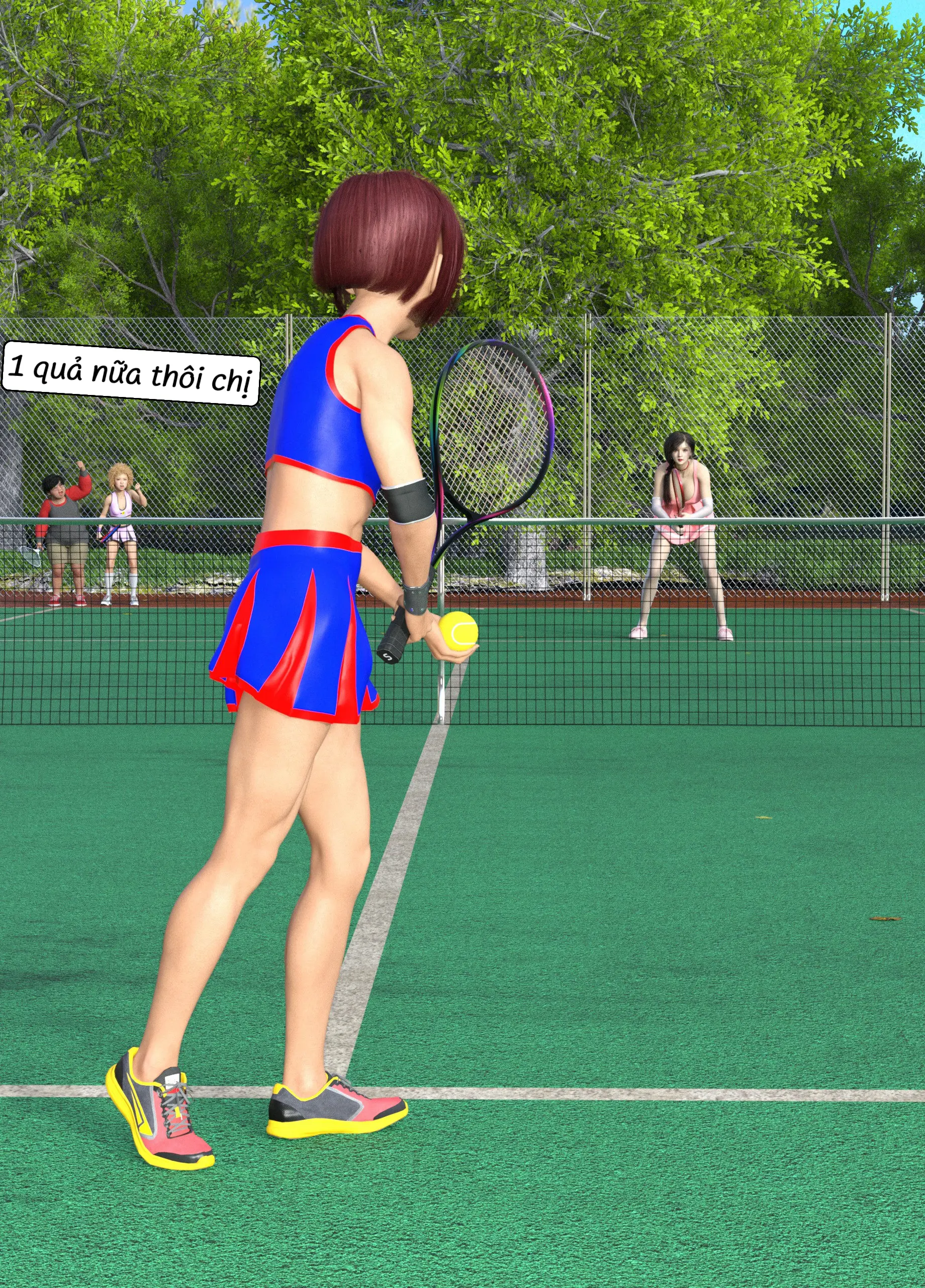 HentaiVN.net - Ảnh 26 - Tennis Không Dành Cho Kẻ Yếu - End