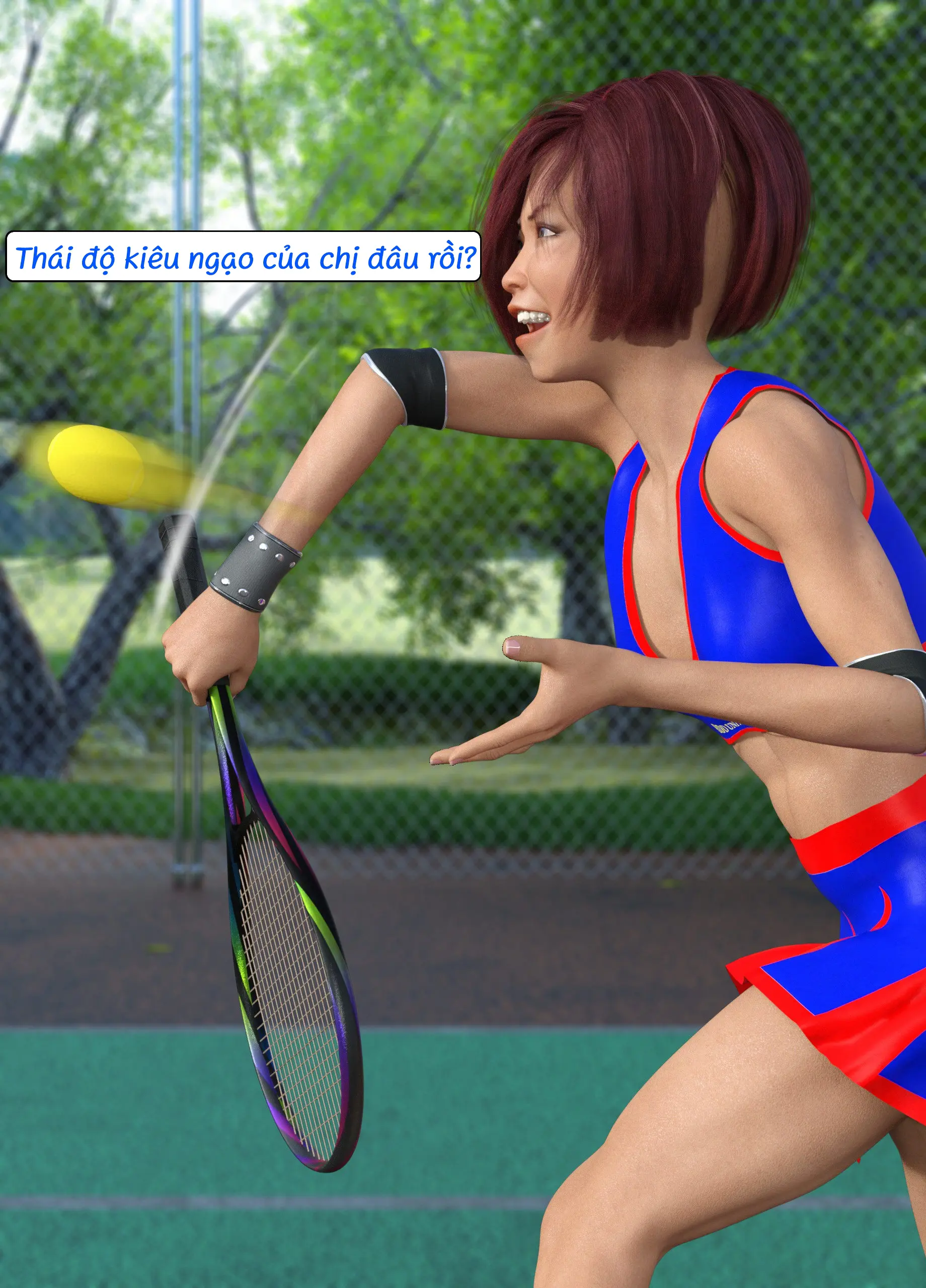 HentaiVN.net - Ảnh 34 - Tennis Không Dành Cho Kẻ Yếu - End