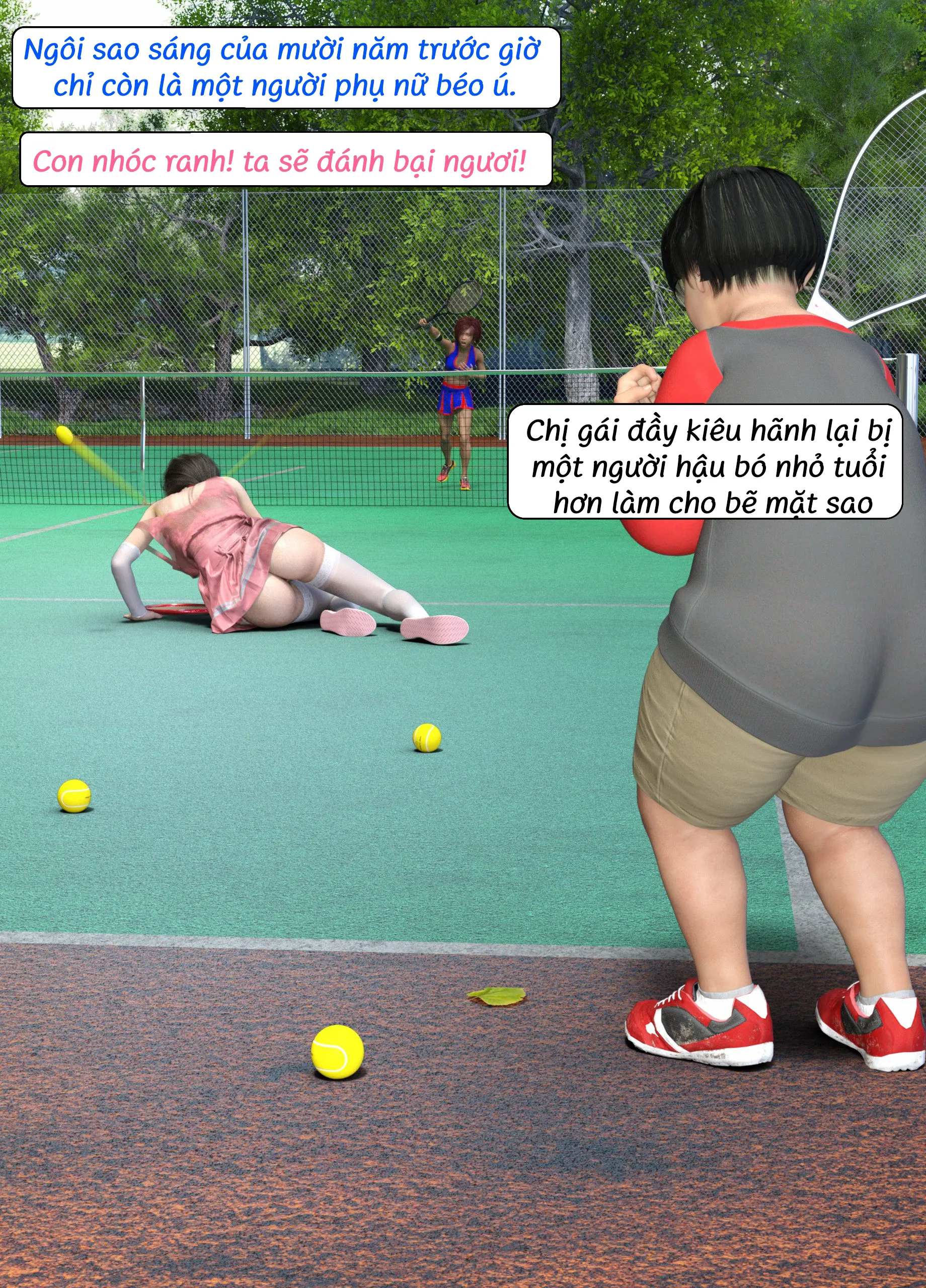 HentaiVN.net - Ảnh 38 - Tennis Không Dành Cho Kẻ Yếu - End