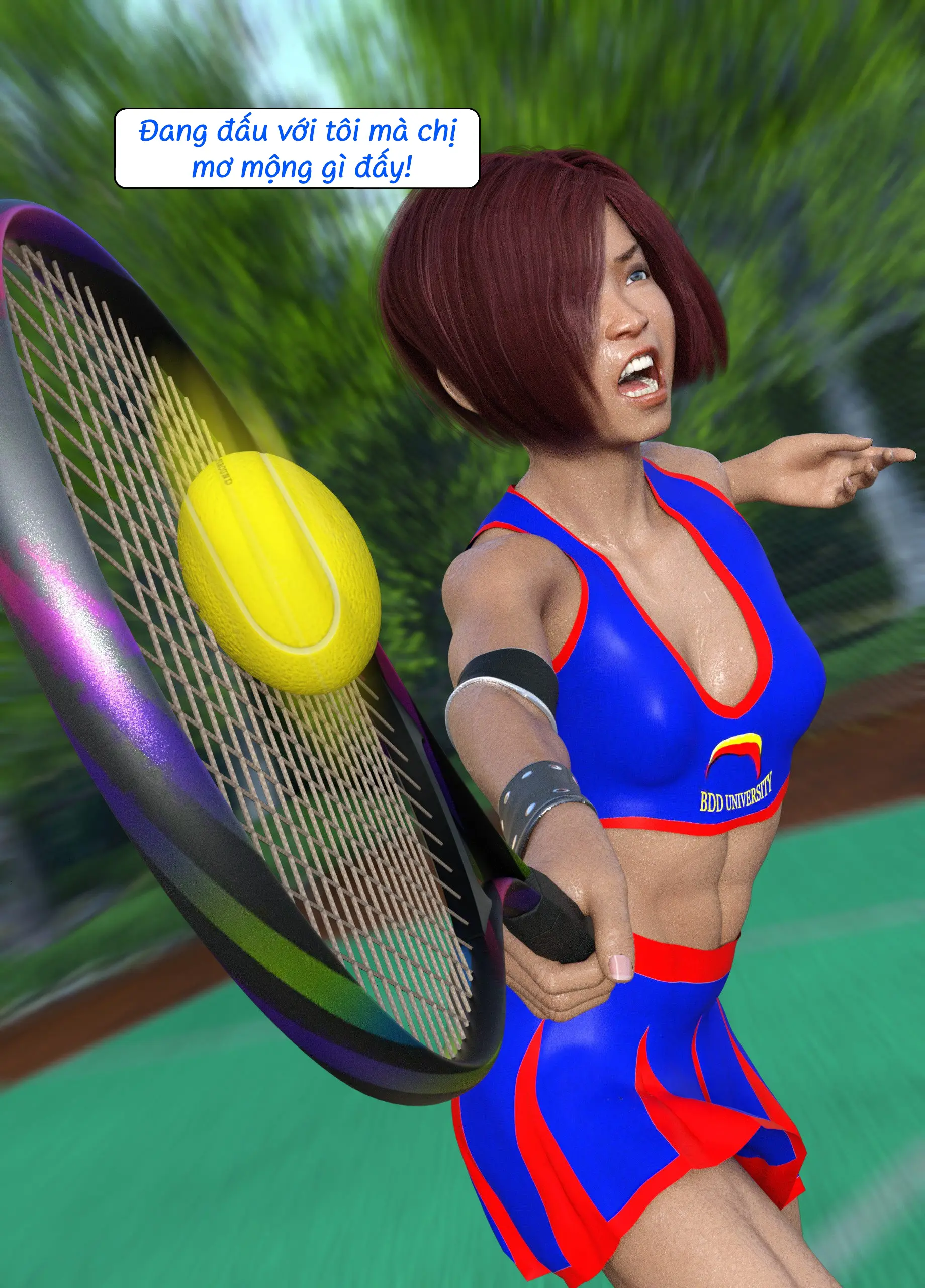 HentaiVN.net - Ảnh 45 - Tennis Không Dành Cho Kẻ Yếu - End