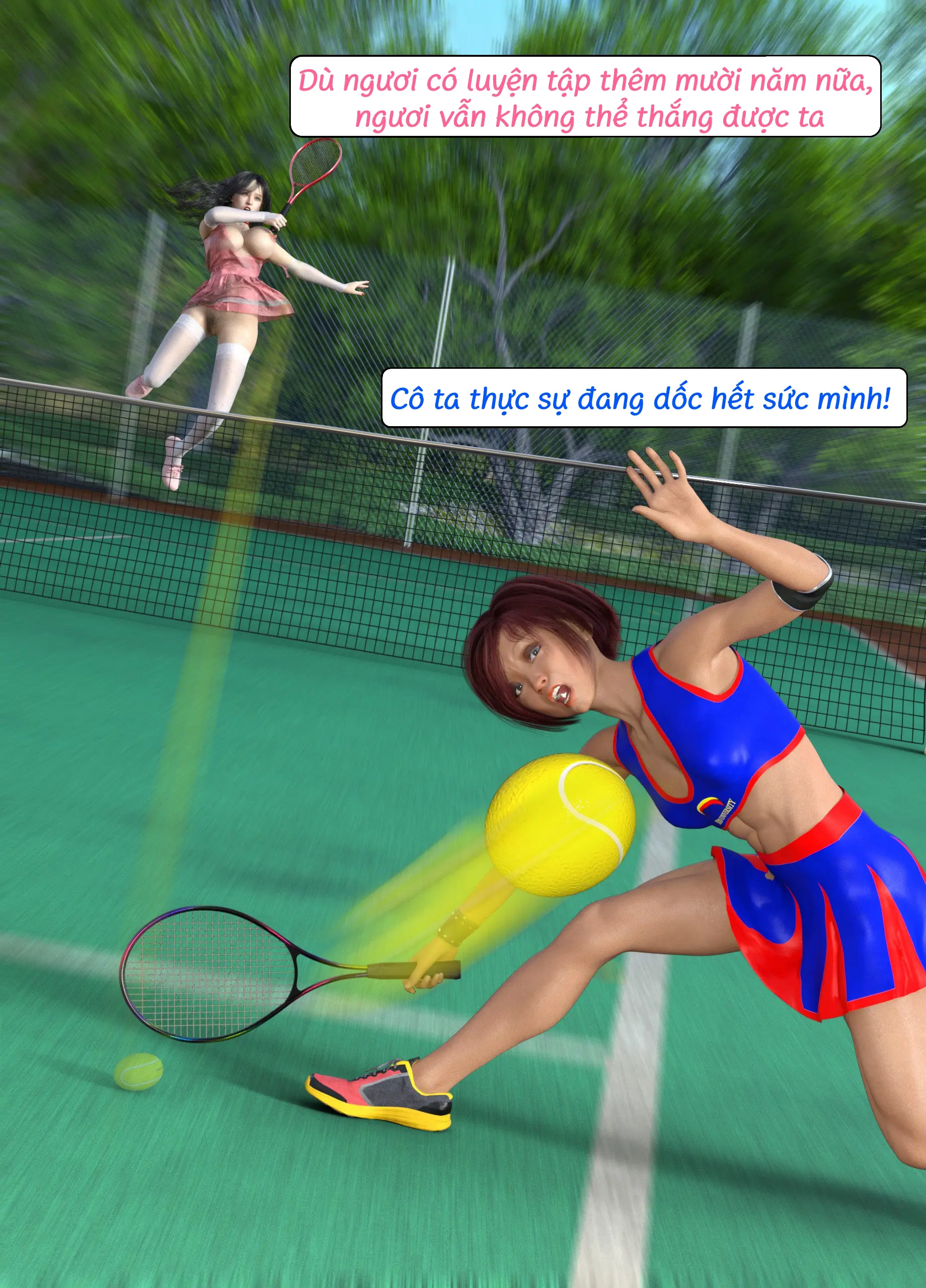 HentaiVN.net - Ảnh 55 - Tennis Không Dành Cho Kẻ Yếu - End