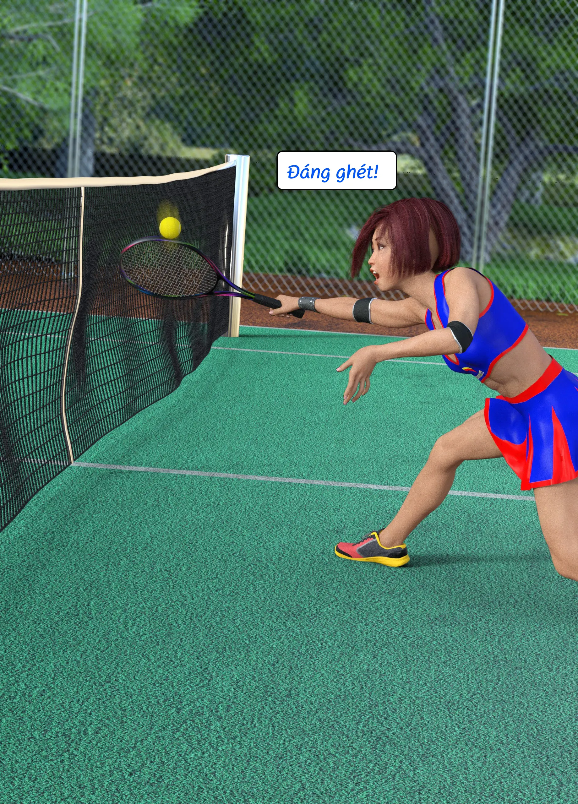 HentaiVN.net - Ảnh 59 - Tennis Không Dành Cho Kẻ Yếu - End