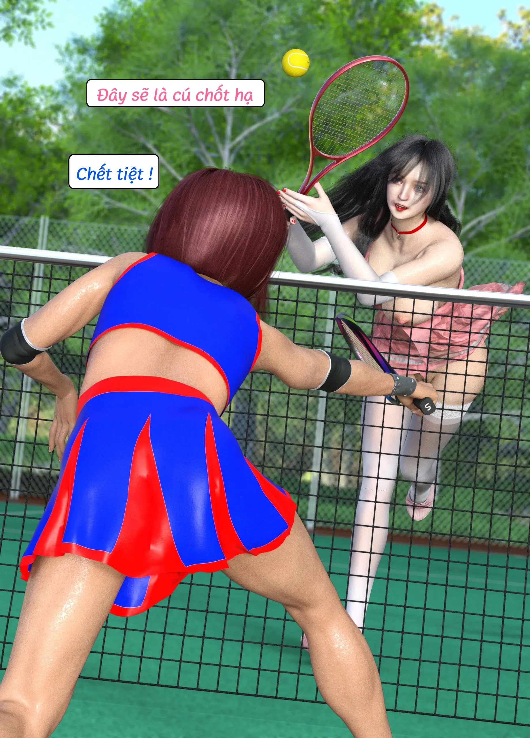 HentaiVN.net - Ảnh 60 - Tennis Không Dành Cho Kẻ Yếu - End