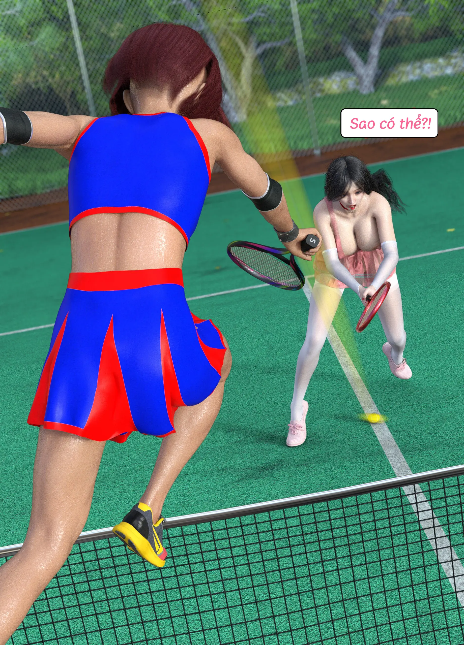 HentaiVN.net - Ảnh 62 - Tennis Không Dành Cho Kẻ Yếu - End