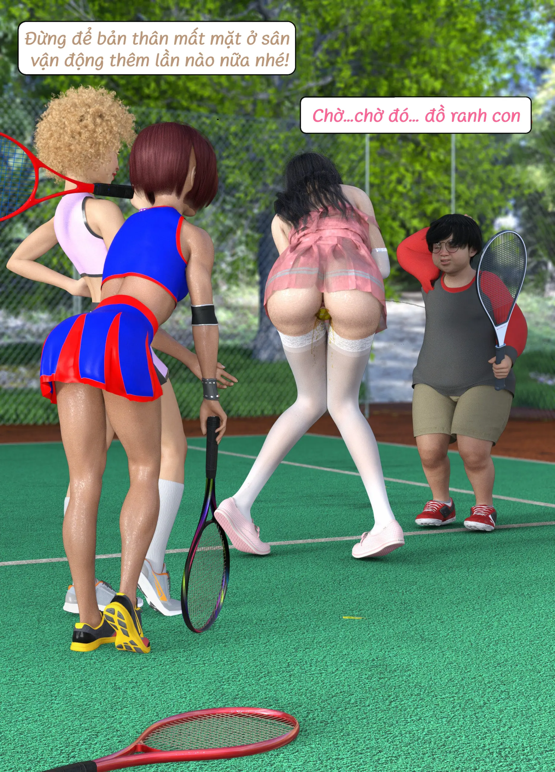 HentaiVN.net - Ảnh 71 - Tennis Không Dành Cho Kẻ Yếu - End