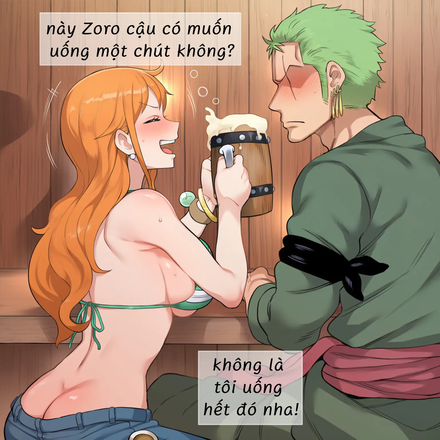 HentaiVN.net - Ảnh 8 - One Piece [series truyện ngắn] - Chap 6 Nami say xỉn