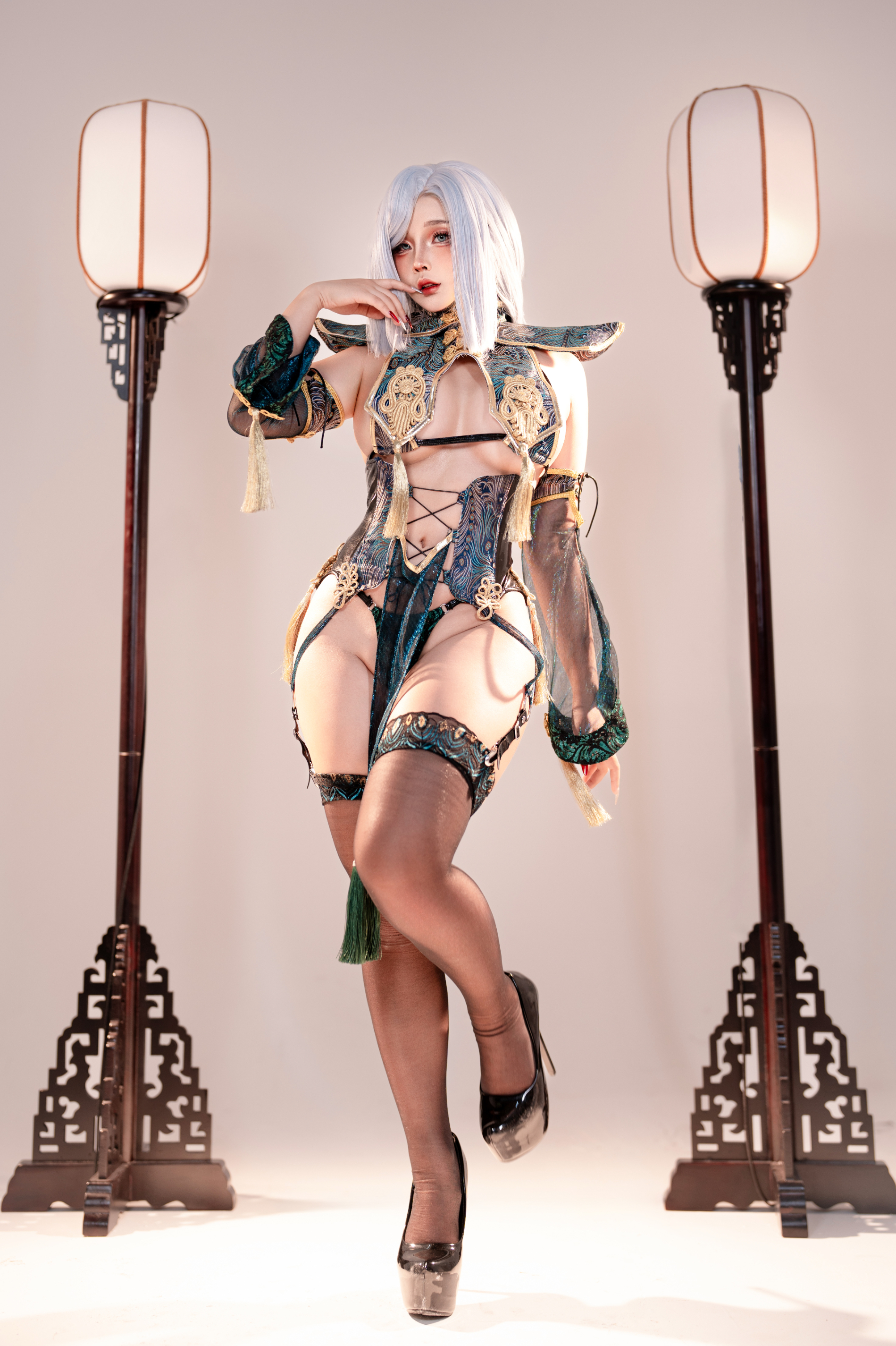 HentaiVN.net - Ảnh 14 - Sayo Momo cosplay  - Shenhe Lunar - Genshin Impact