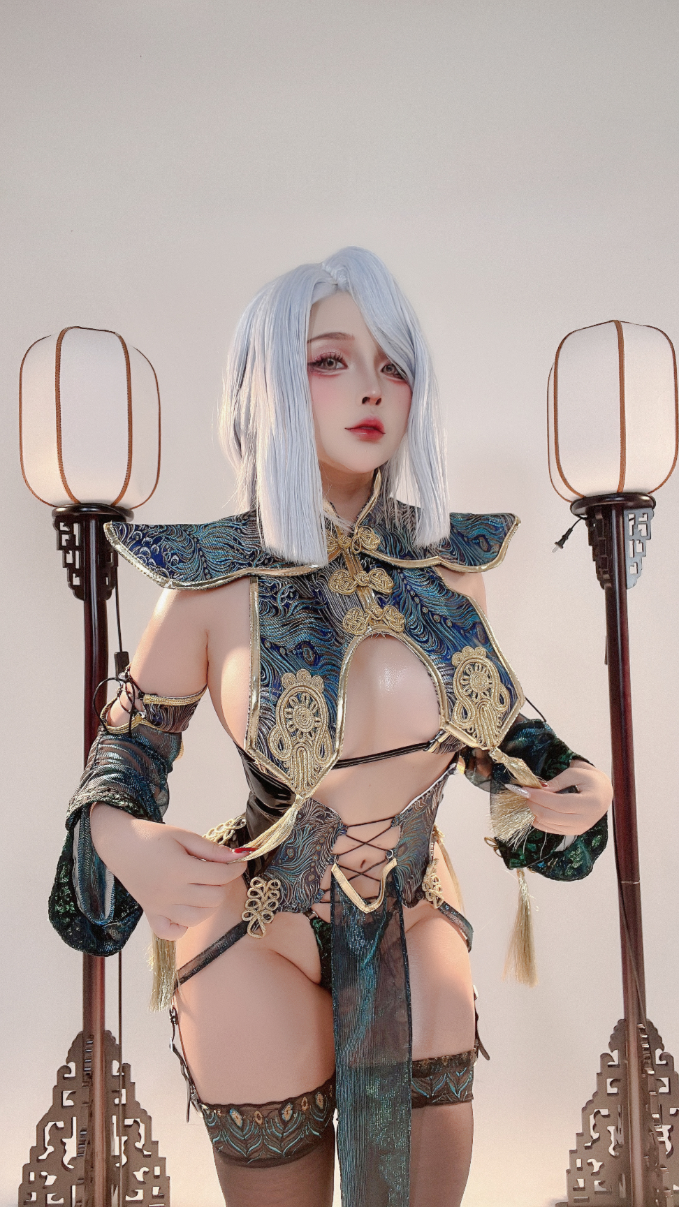 HentaiVN.net - Ảnh 27 - Sayo Momo cosplay  - Shenhe Lunar - Genshin Impact