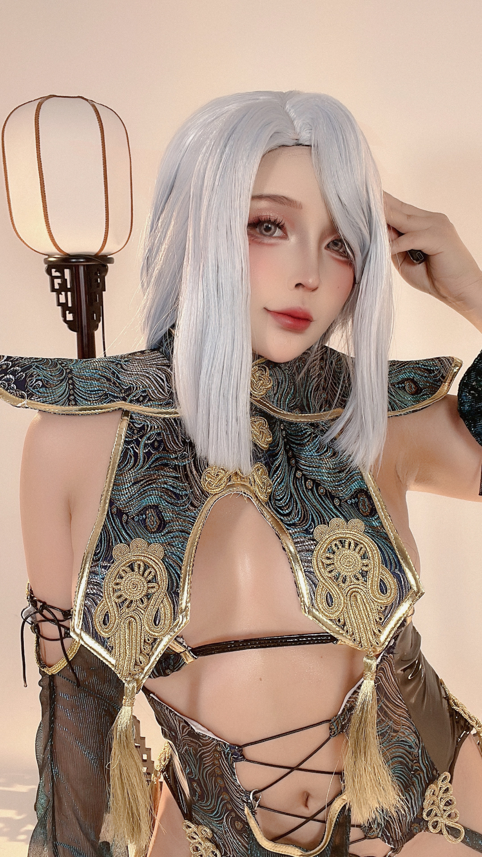 HentaiVN.net - Ảnh 52 - Sayo Momo cosplay  - Shenhe Lunar - Genshin Impact