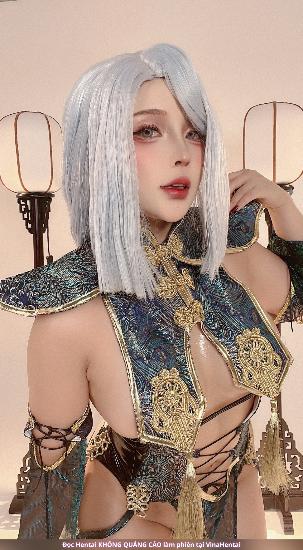 HentaiVN.net - Ảnh 53 - Sayo Momo cosplay  - Shenhe Lunar - Genshin Impact
