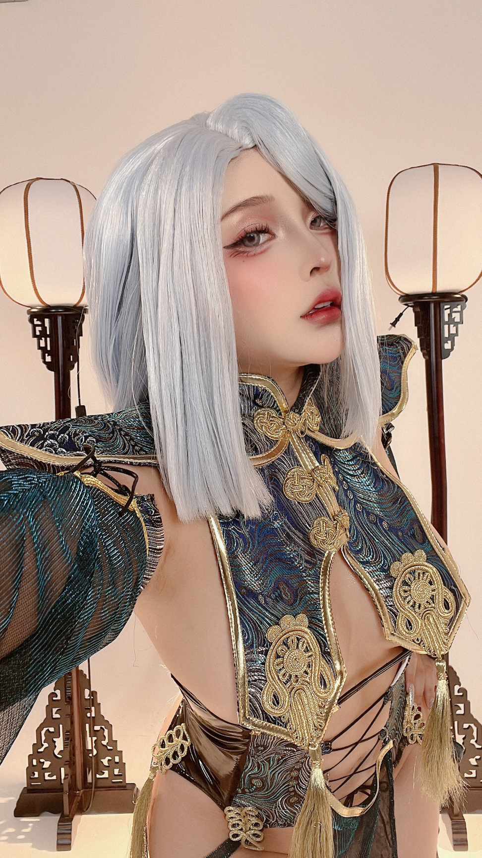HentaiVN.net - Ảnh 57 - Sayo Momo cosplay  - Shenhe Lunar - Genshin Impact