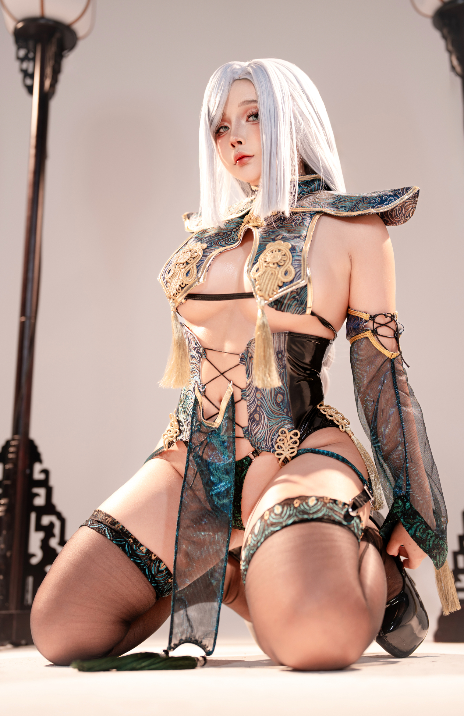 HentaiVN.net - Ảnh 8 - Sayo Momo cosplay  - Shenhe Lunar - Genshin Impact