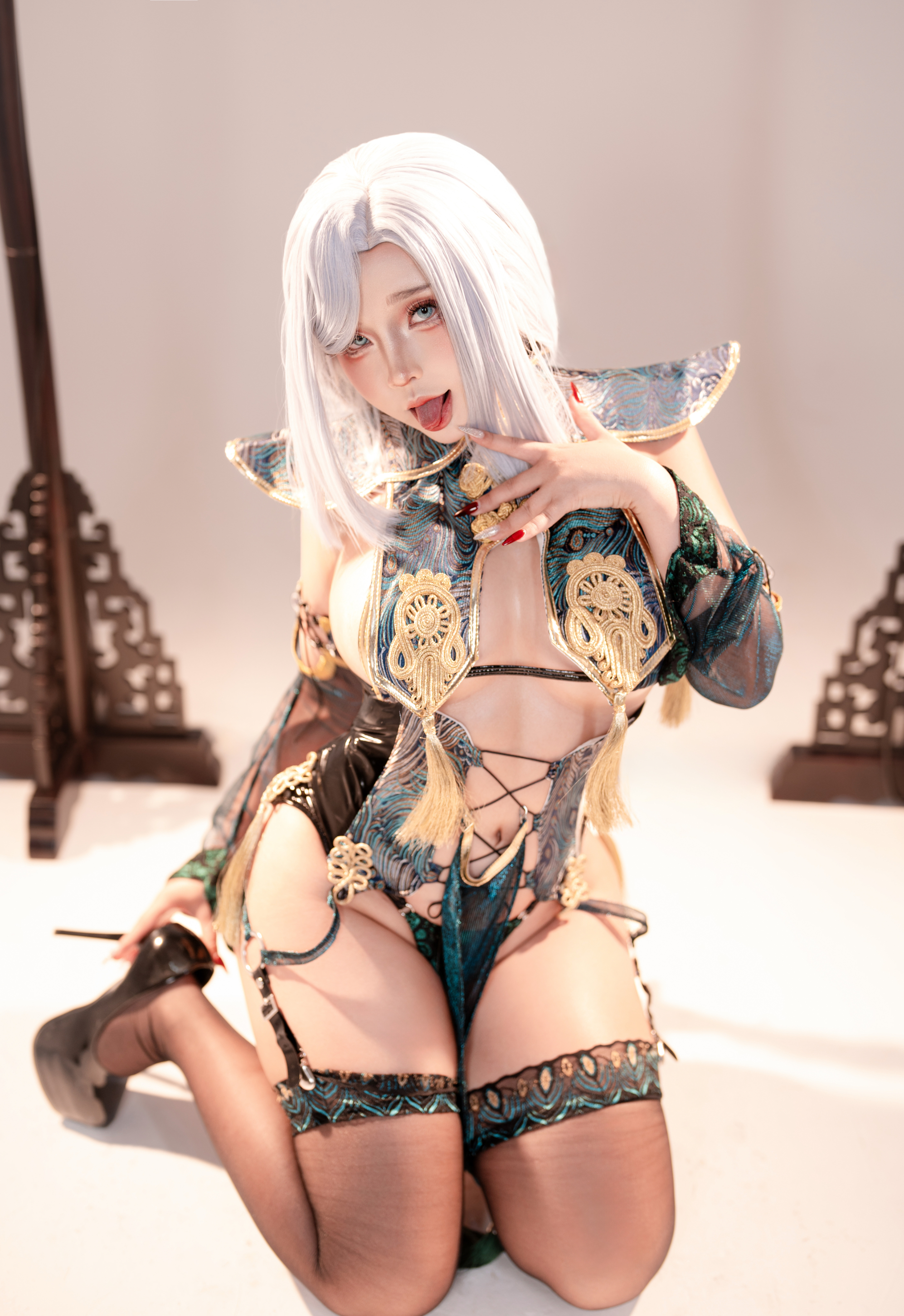 HentaiVN.net - Ảnh 9 - Sayo Momo cosplay  - Shenhe Lunar - Genshin Impact