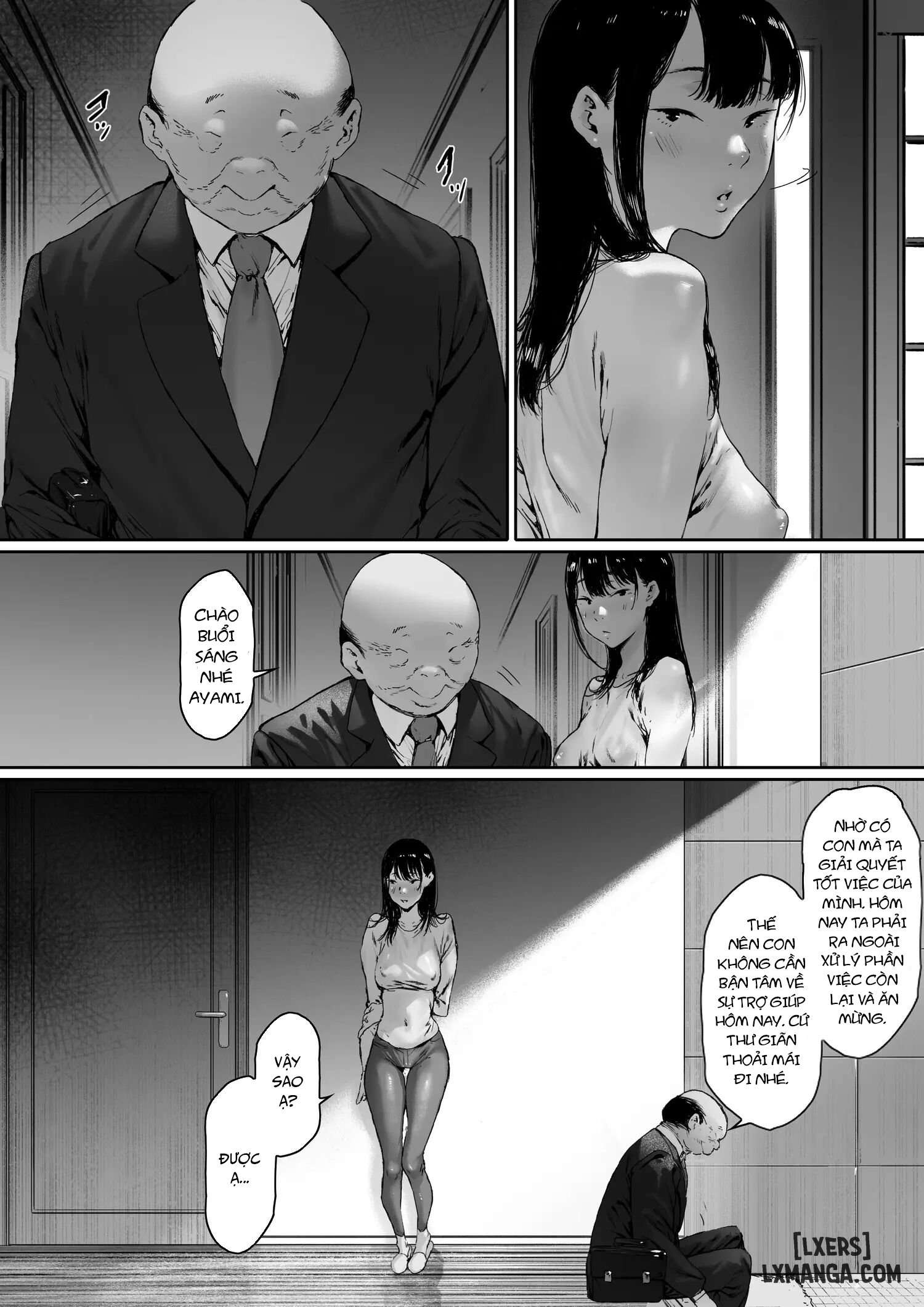 HentaiVN.net - Ảnh 16 - Sống chung với bố chồng - Chương 3