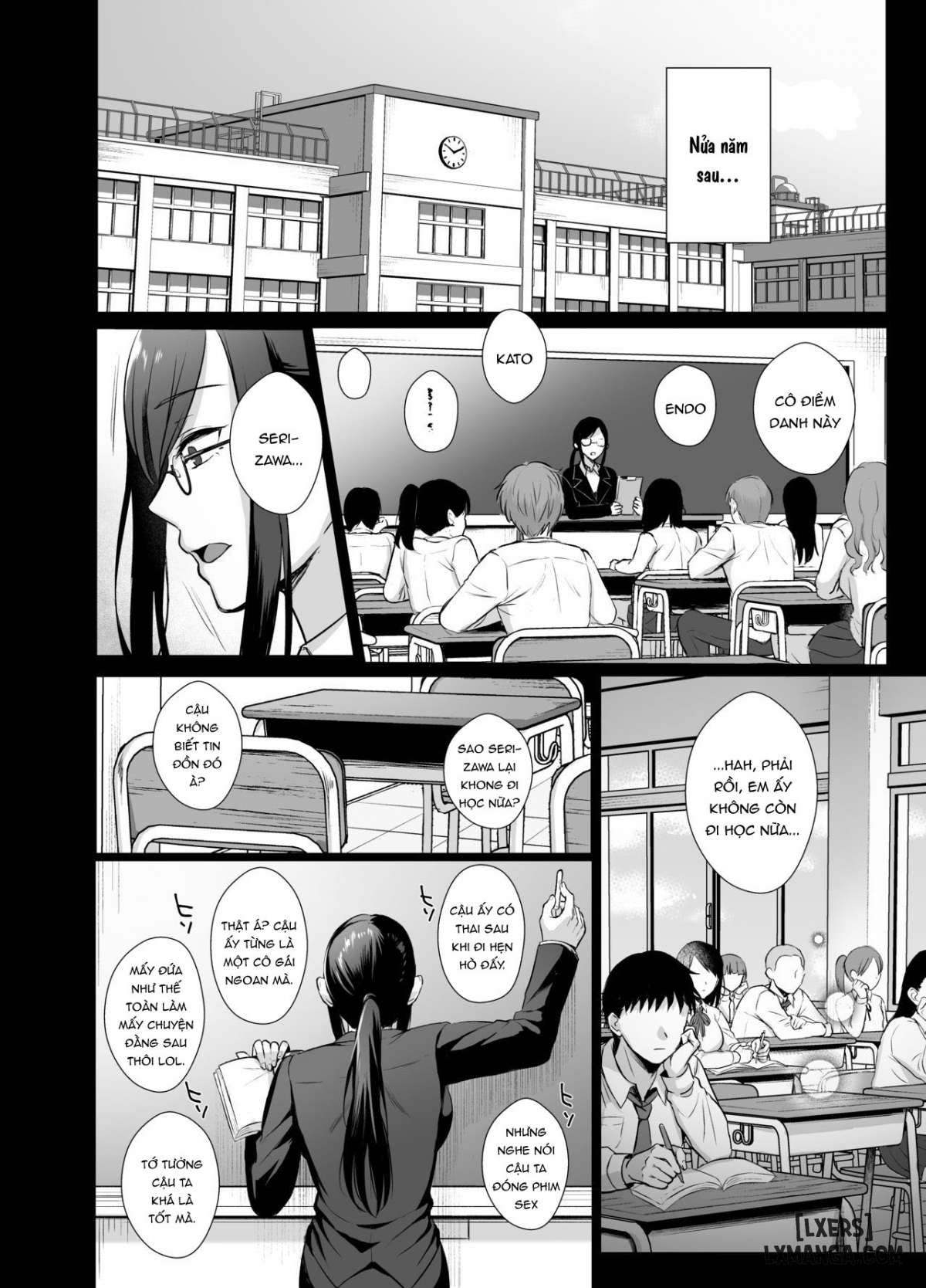 HentaiVN.net - Ảnh 20 - Toshoshitsu no Kanojo ~Seiso na Kimi ga Ochiru made - Chapter 4