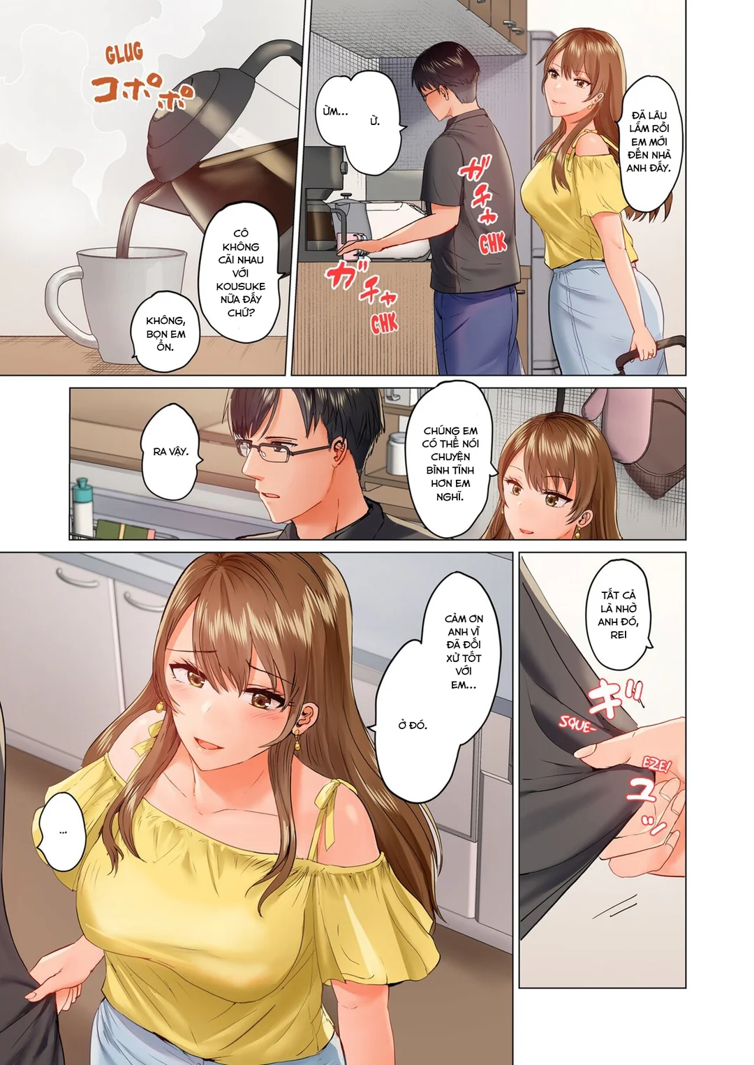HentaiVN.net - Ảnh 16 - Trao đổi vợ chồng – Anh ấy tuyệt hơn chồng tôi - Ch. 5B