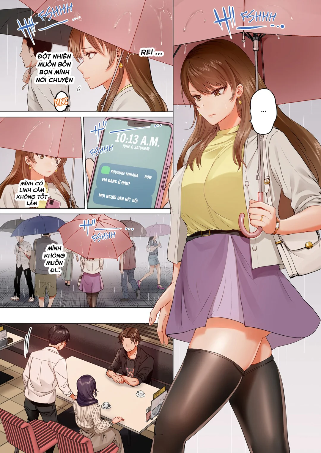 HentaiVN.net - Ảnh 4 - Trao đổi vợ chồng – Anh ấy tuyệt hơn chồng tôi - Ch. 7A
