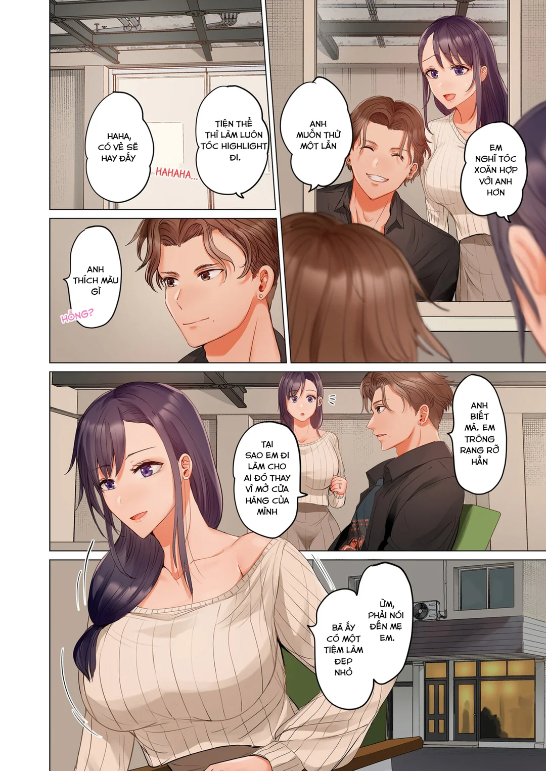 HentaiVN.net - Ảnh 37 - Trao đổi vợ chồng – Anh ấy tuyệt hơn chồng tôi - Ch. 7A