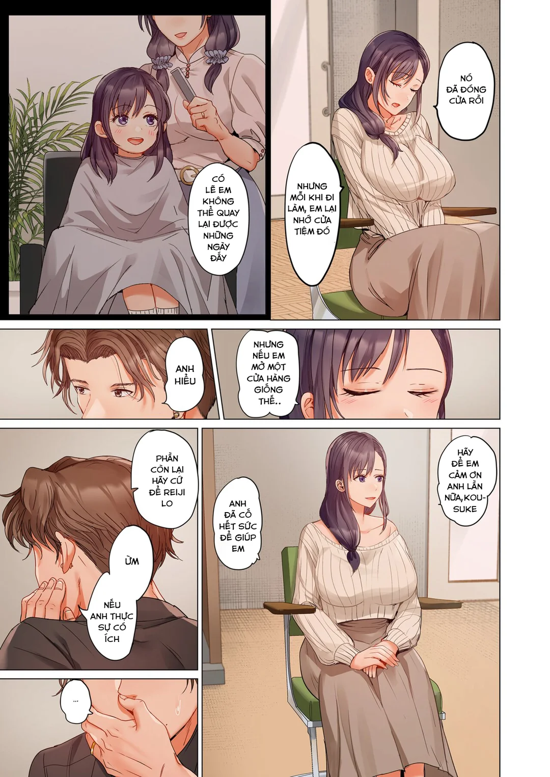 HentaiVN.net - Ảnh 38 - Trao đổi vợ chồng – Anh ấy tuyệt hơn chồng tôi - Ch. 7A