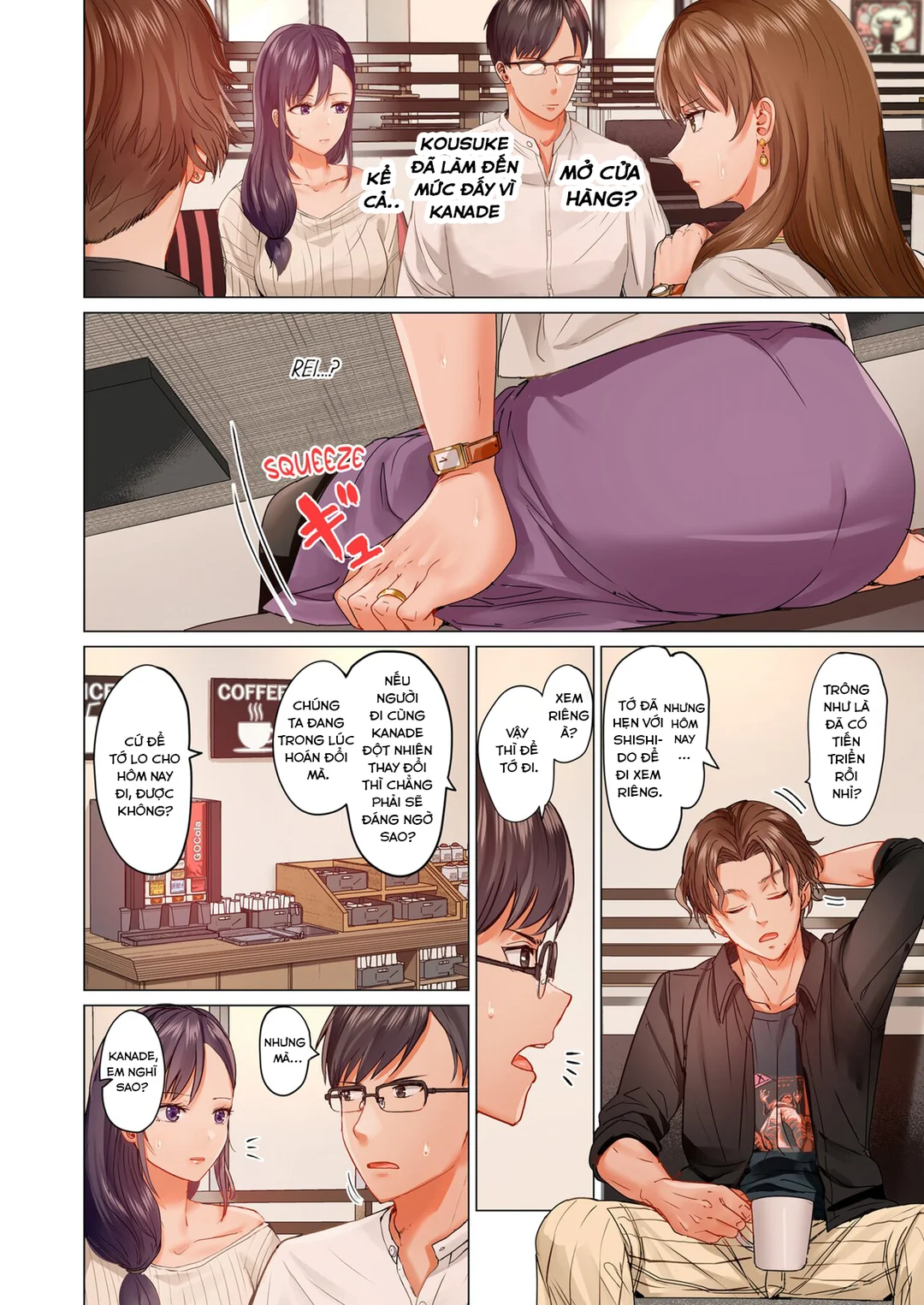 HentaiVN.net - Ảnh 7 - Trao đổi vợ chồng – Anh ấy tuyệt hơn chồng tôi - Ch. 7A
