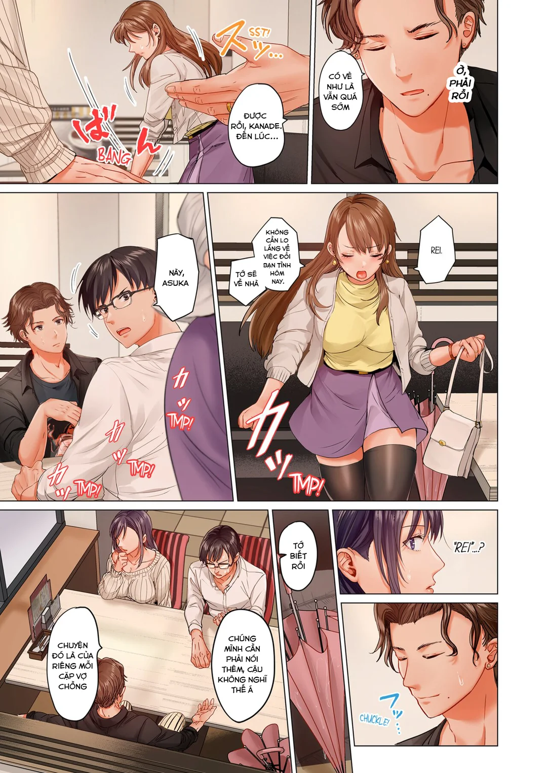 HentaiVN.net - Ảnh 10 - Trao đổi vợ chồng – Anh ấy tuyệt hơn chồng tôi - Ch. 7A