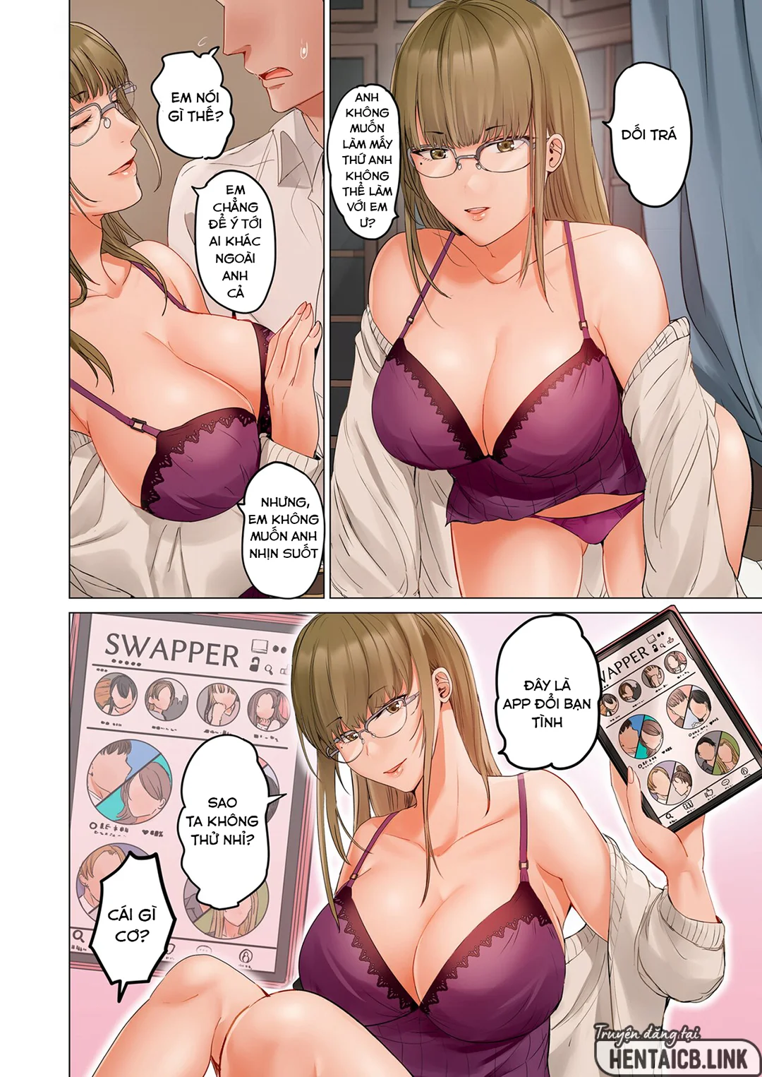 HentaiVN.net - Ảnh 32 - Trao đổi vợ chồng – Anh ấy tuyệt hơn chồng tôi - Ch. 7B
